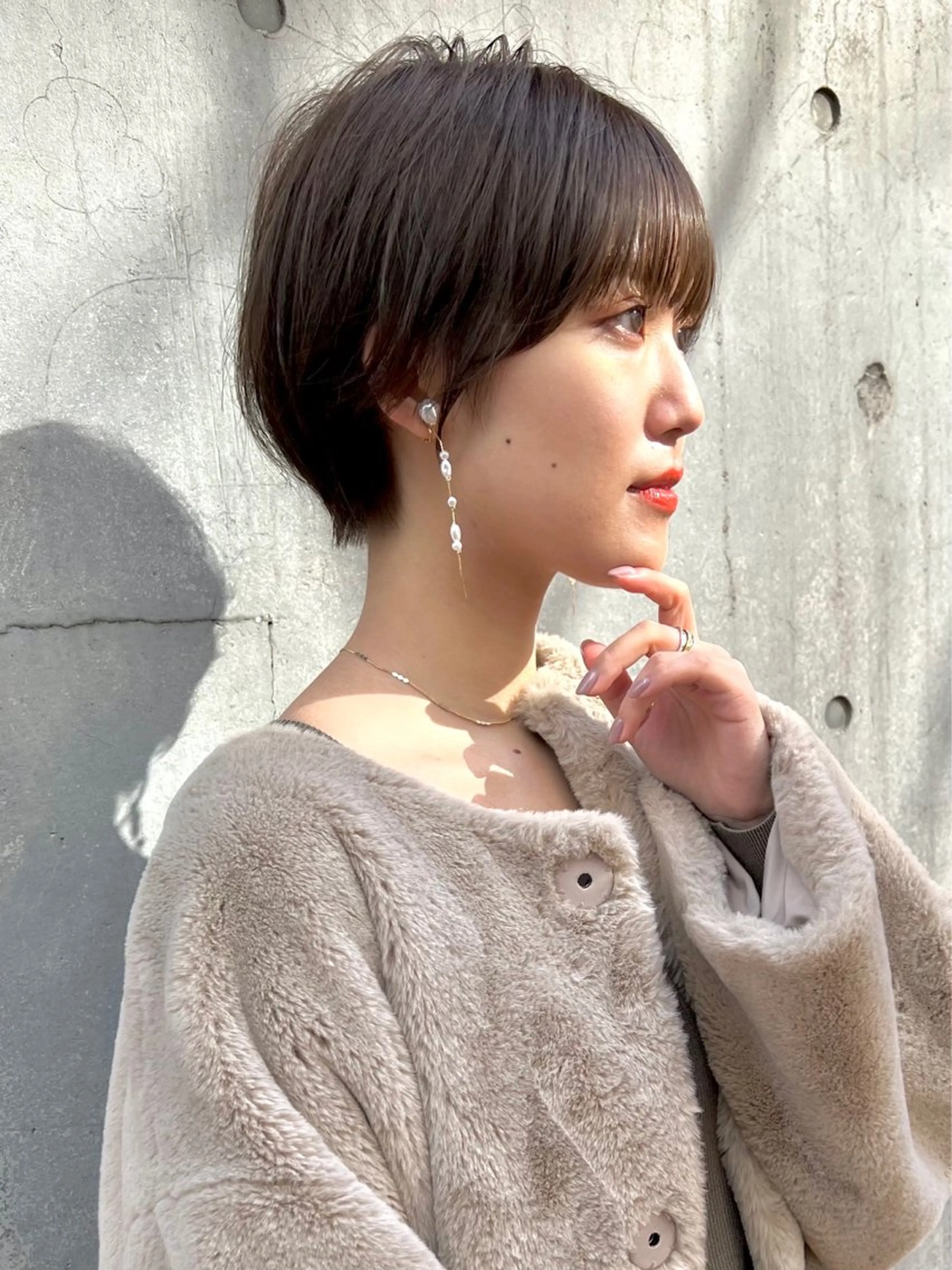 ショート 田中 優菜のヘアスタイル