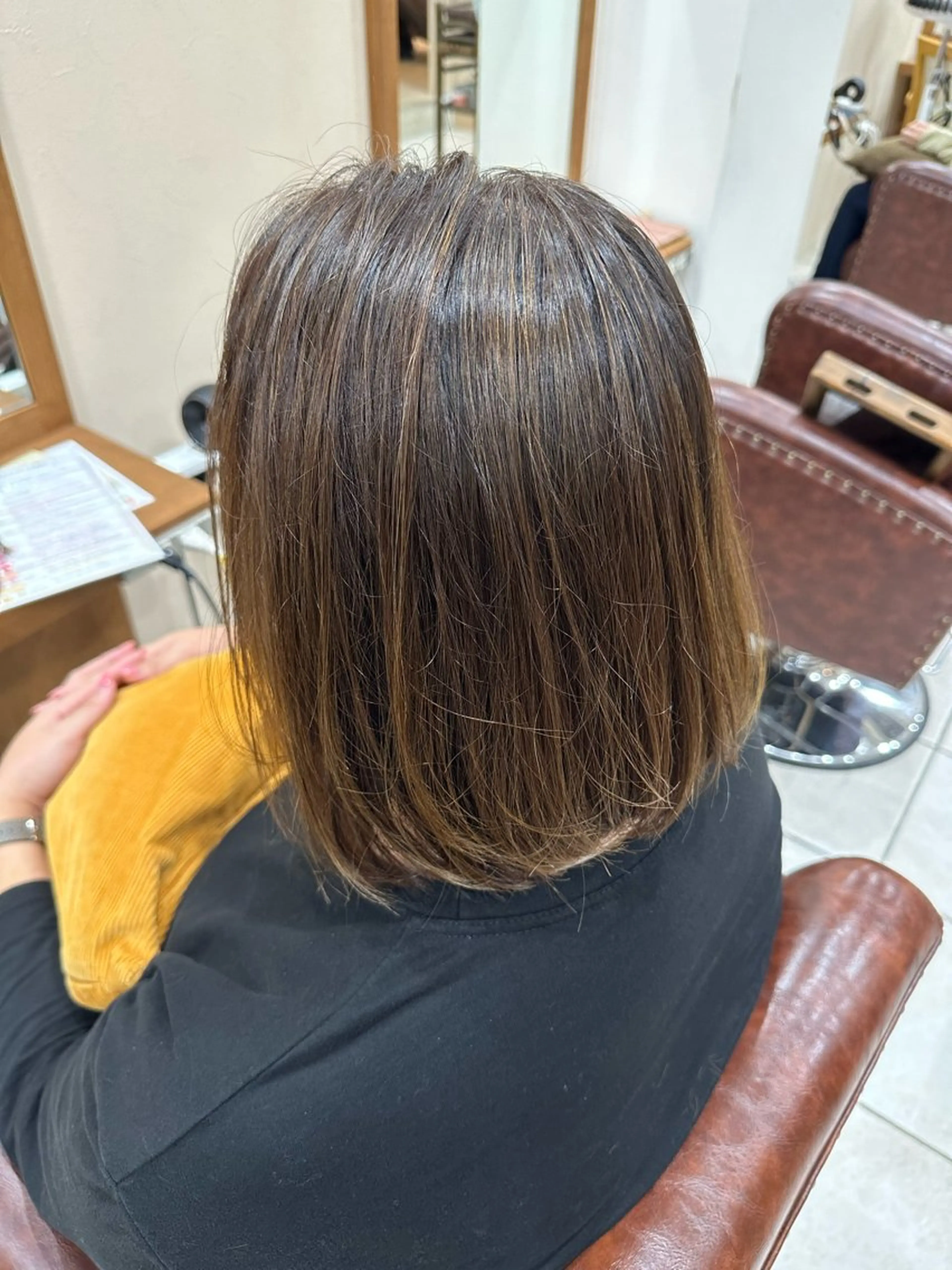 ショート カラー 巻けるケア縮毛矯正✨ ケアカラー✨山下のヘアスタイル