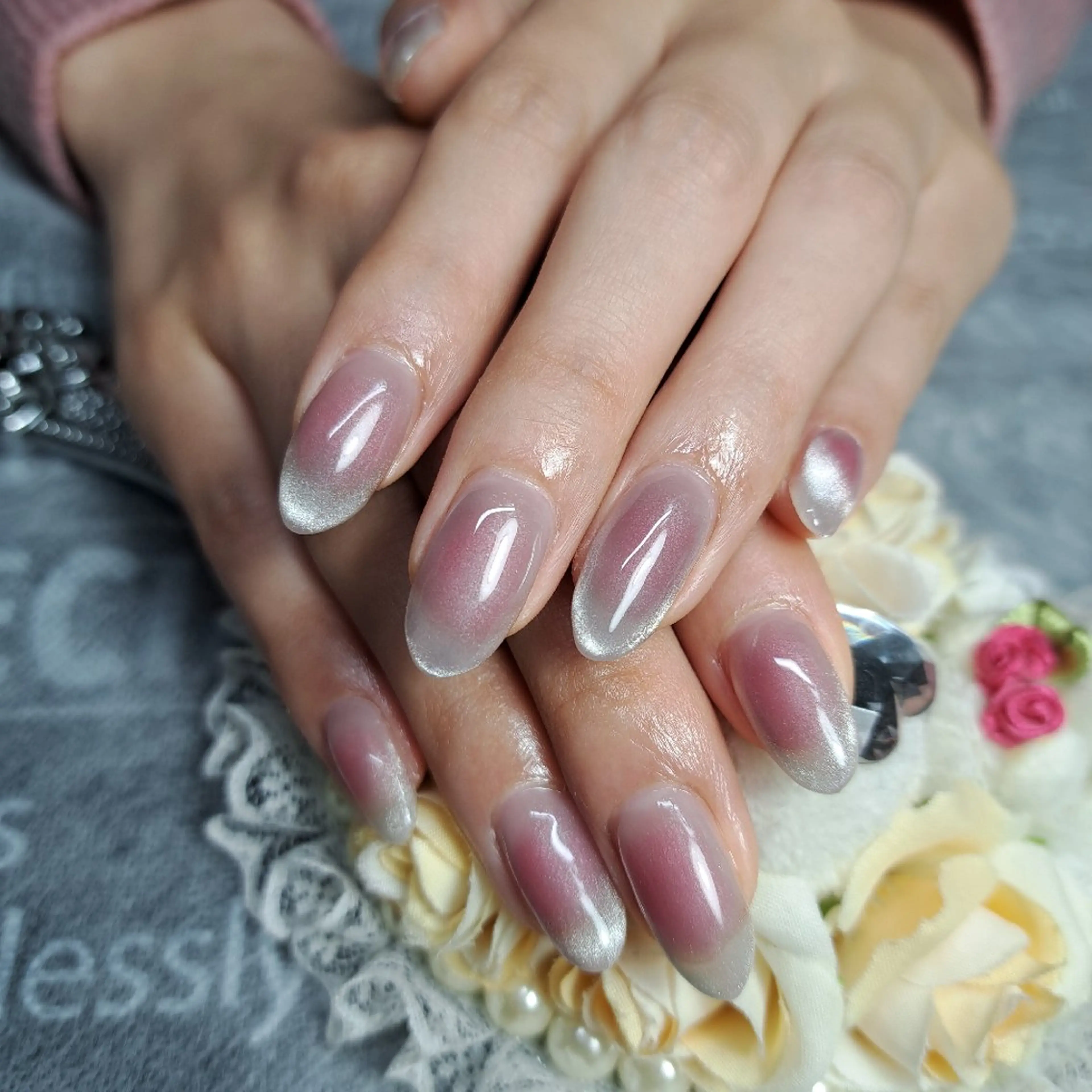 ネイル チークネイル マグネットネイル HAYASHI  Nのネイルデザイン