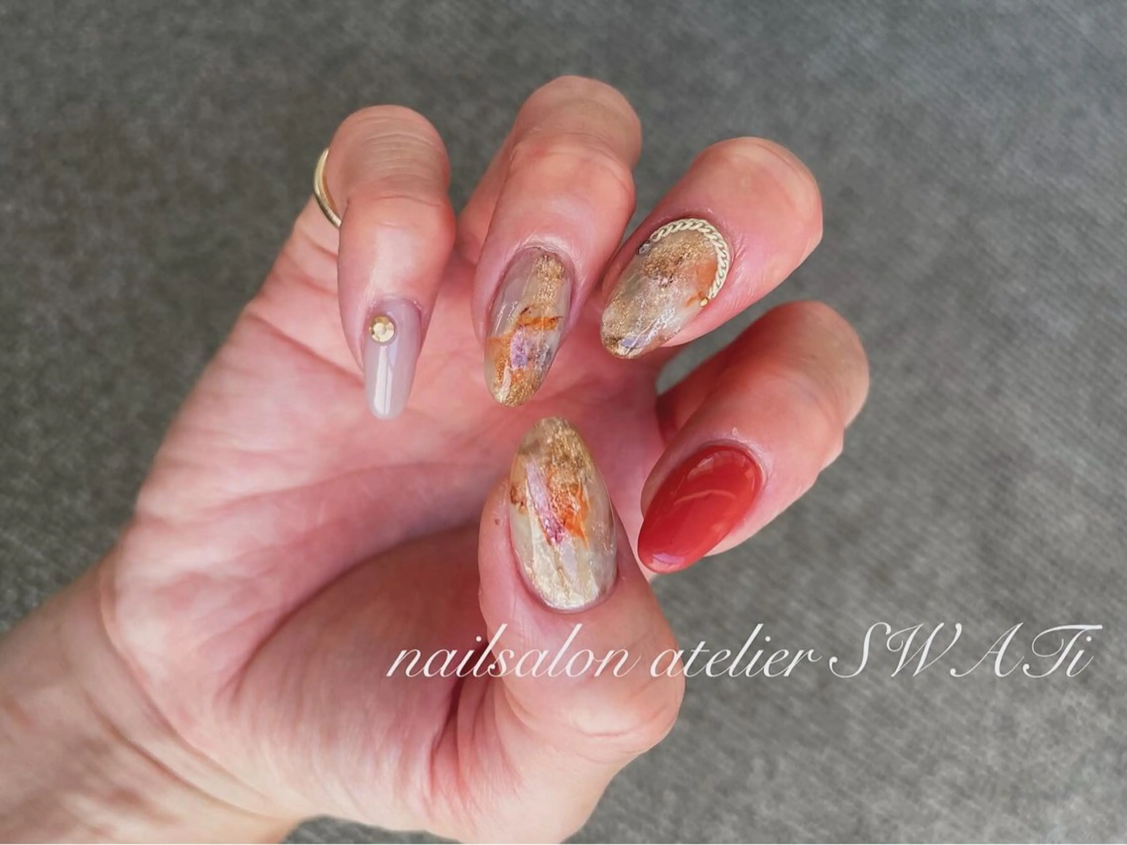 ネイル ヘアーサロン大野所属・nailsalon SWATiのネイルデザイン