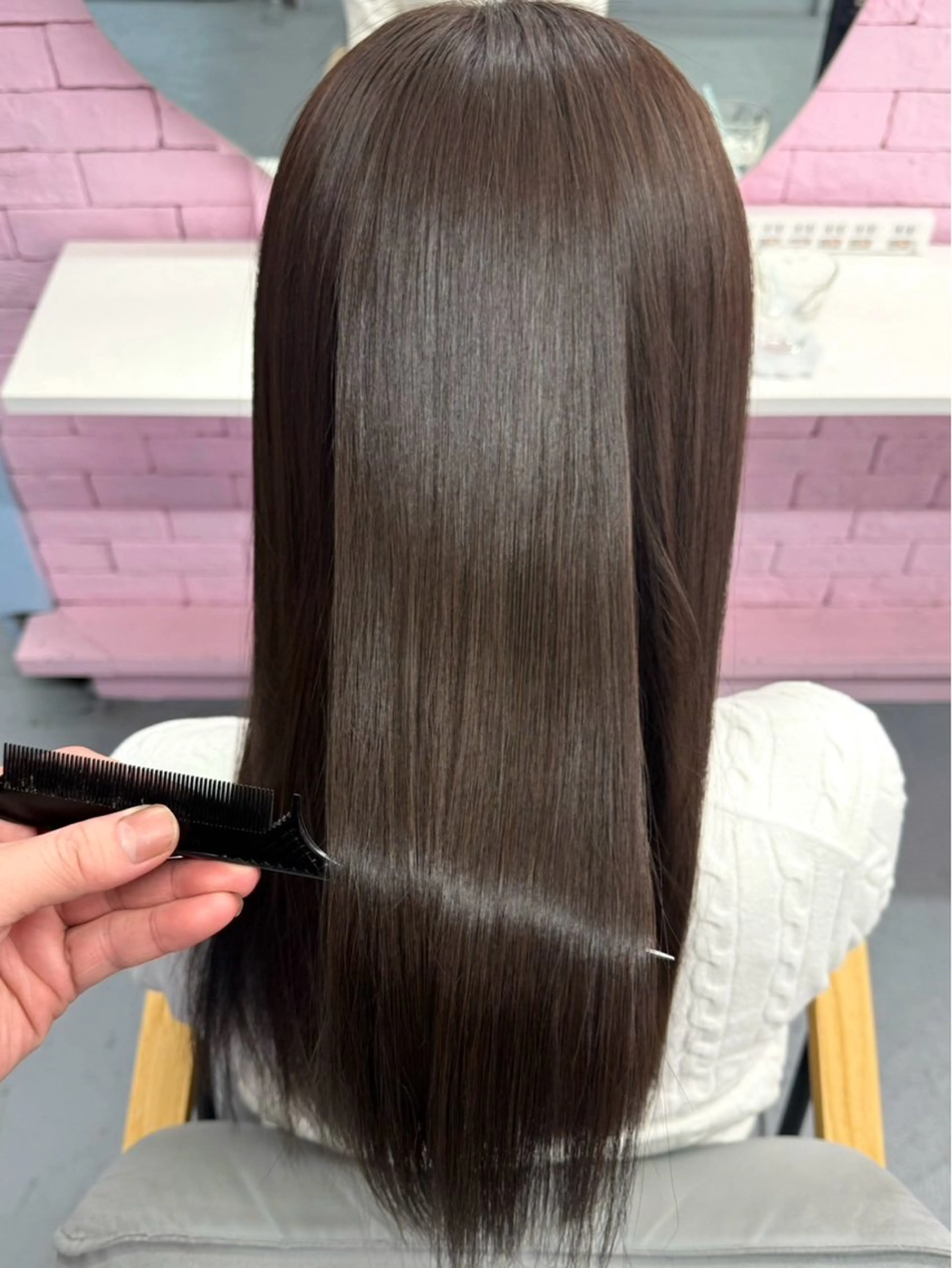 ロング 縮毛矯正 カット 縮毛矯正 【柏】縮毛矯正 髪質改善💫だいちのヘアスタイル