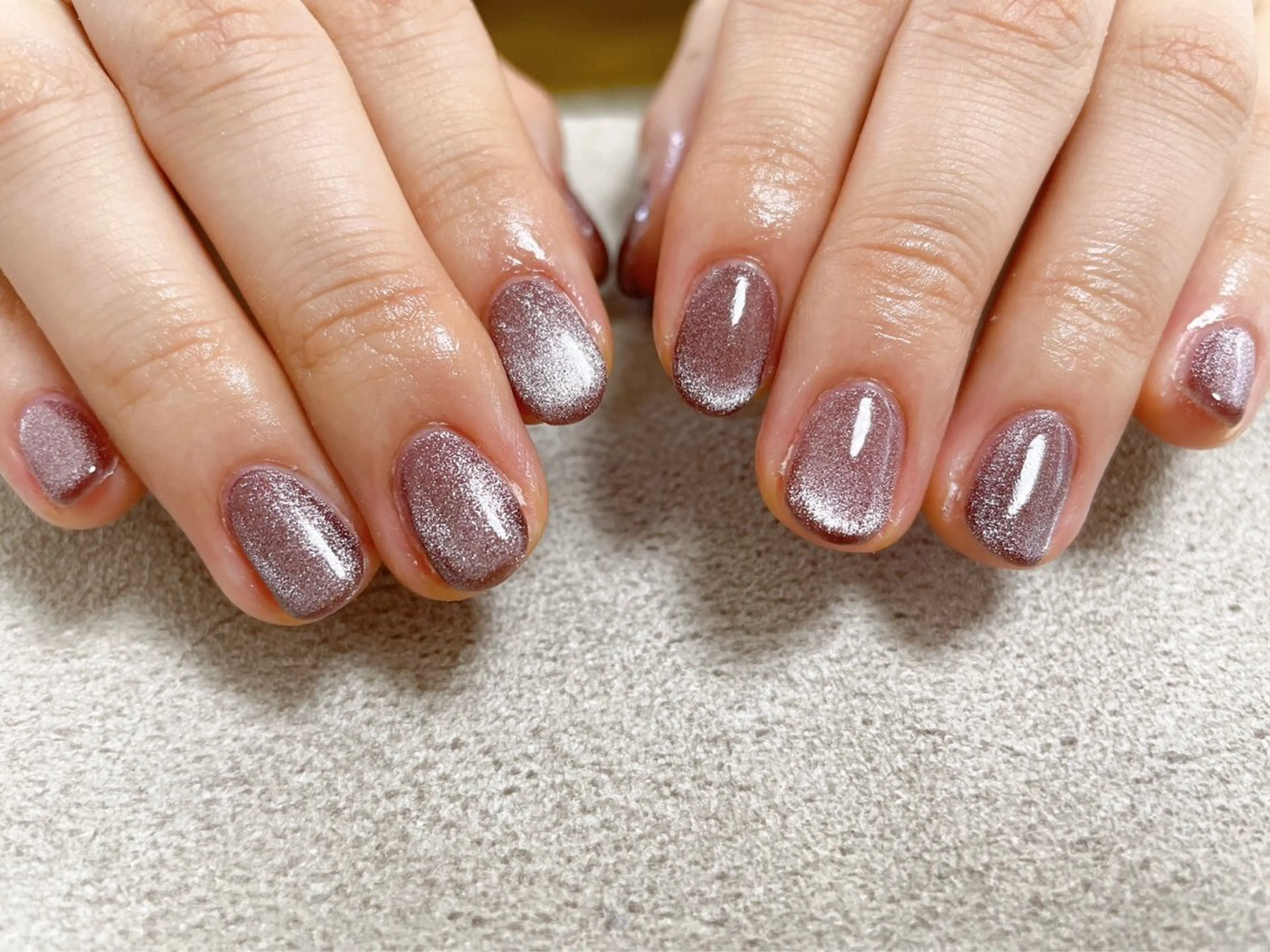 ネイル オーロラネイル フットネイル フレンチネイル ジェルネイル キラキラネイル ハンドネイル Mogu nail 二子玉川のネイルデザイン