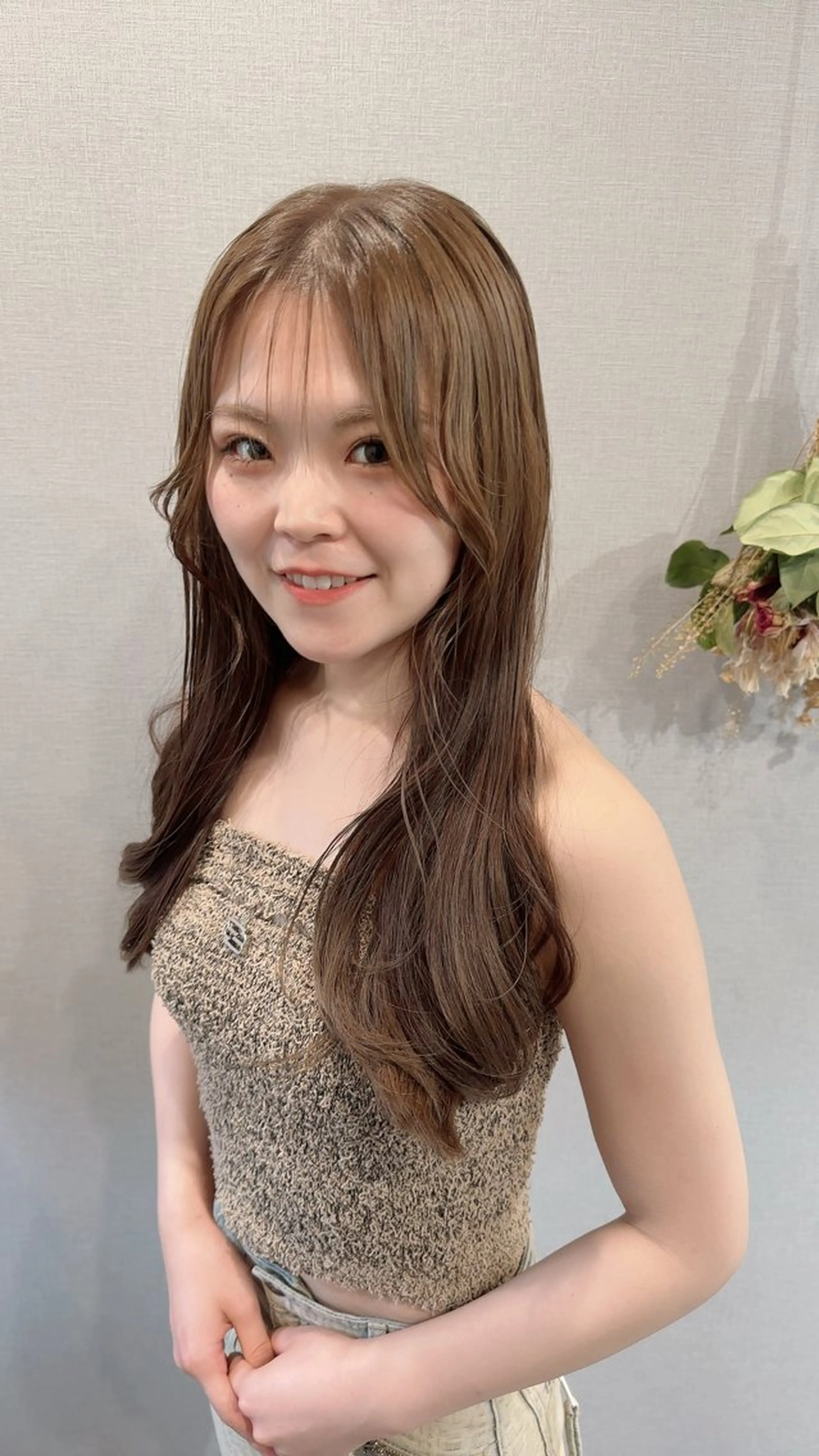 ロング カラー カット ヘアカラー トリートメント K Harukaのヘアスタイル