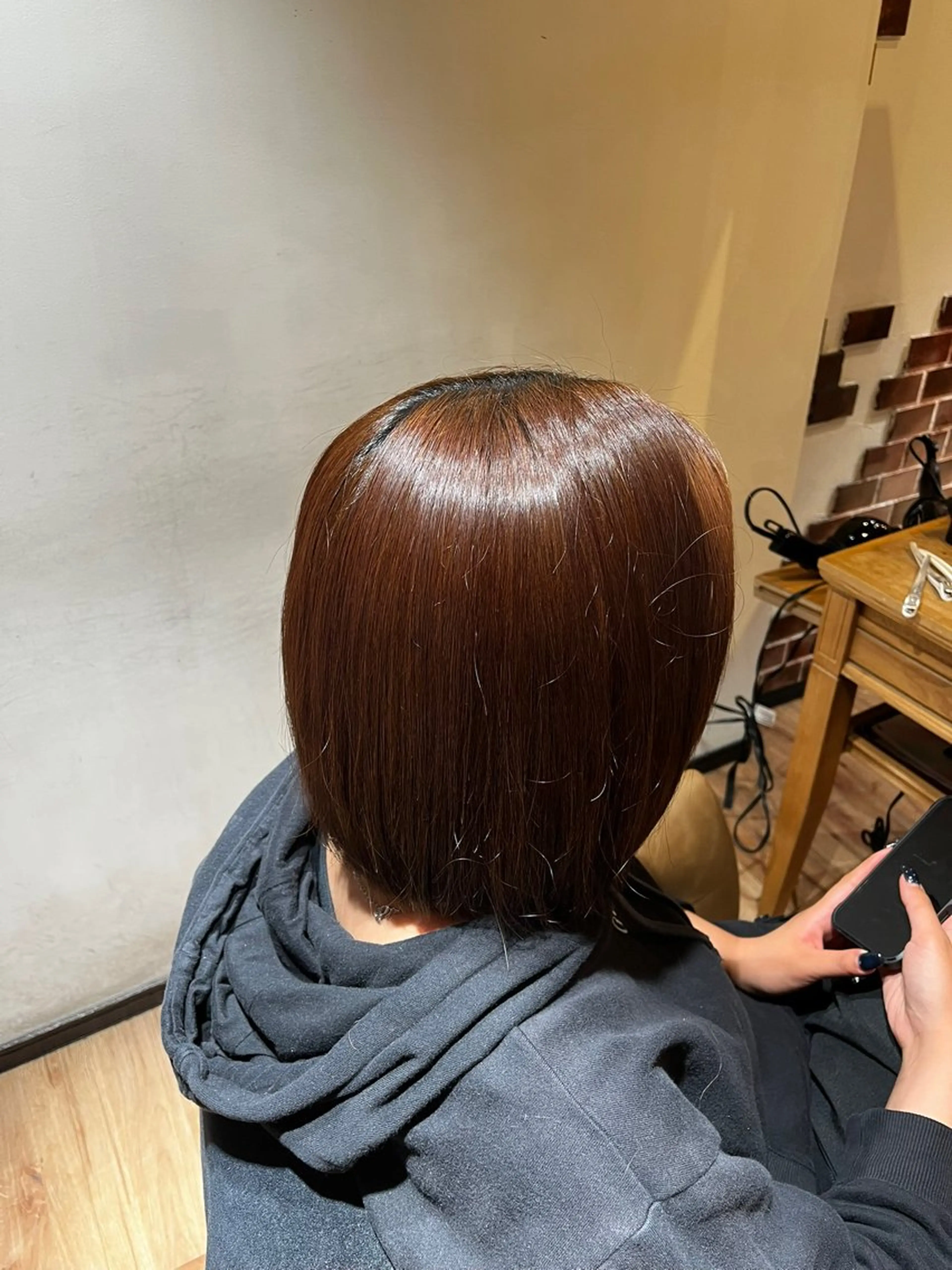 ミディアム ヘアカラー 高口 小春のヘアスタイル