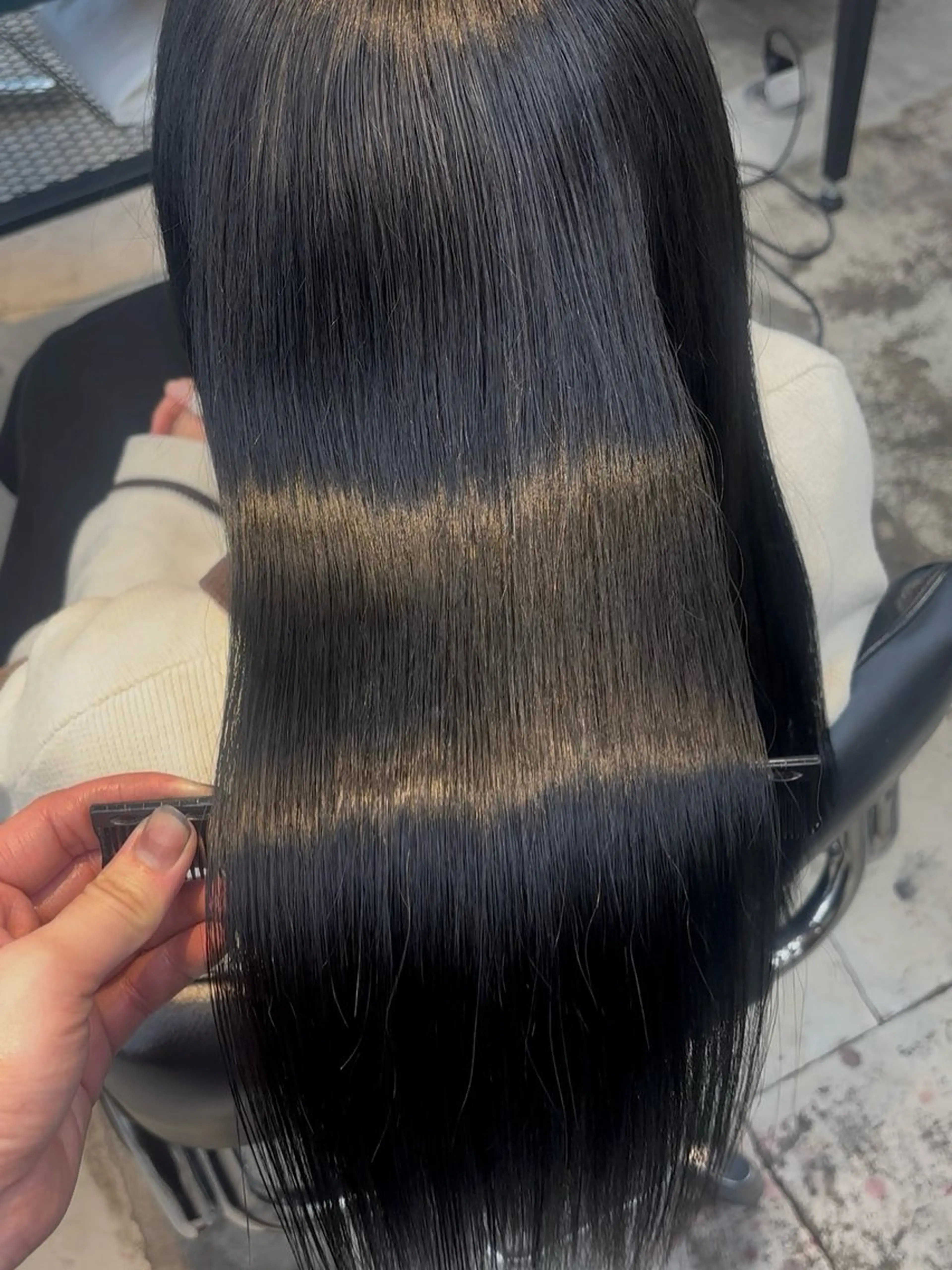 ロング 縮毛矯正 縮毛矯正 トリートメント レイヤー sala 推しカラー職人🎀のヘアスタイル