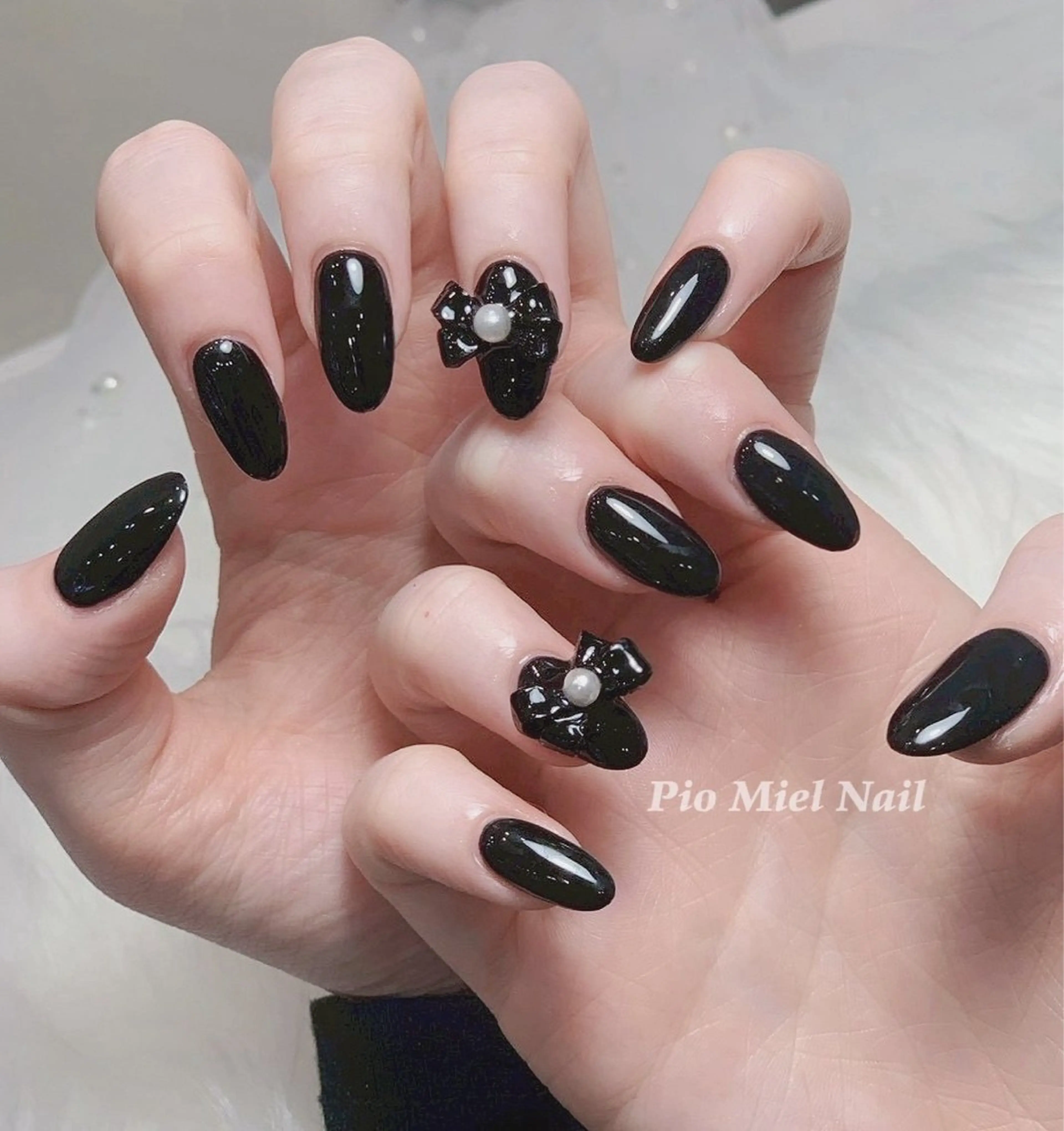 ネイル ハンドネイル HANA 長さだしのネイルデザイン