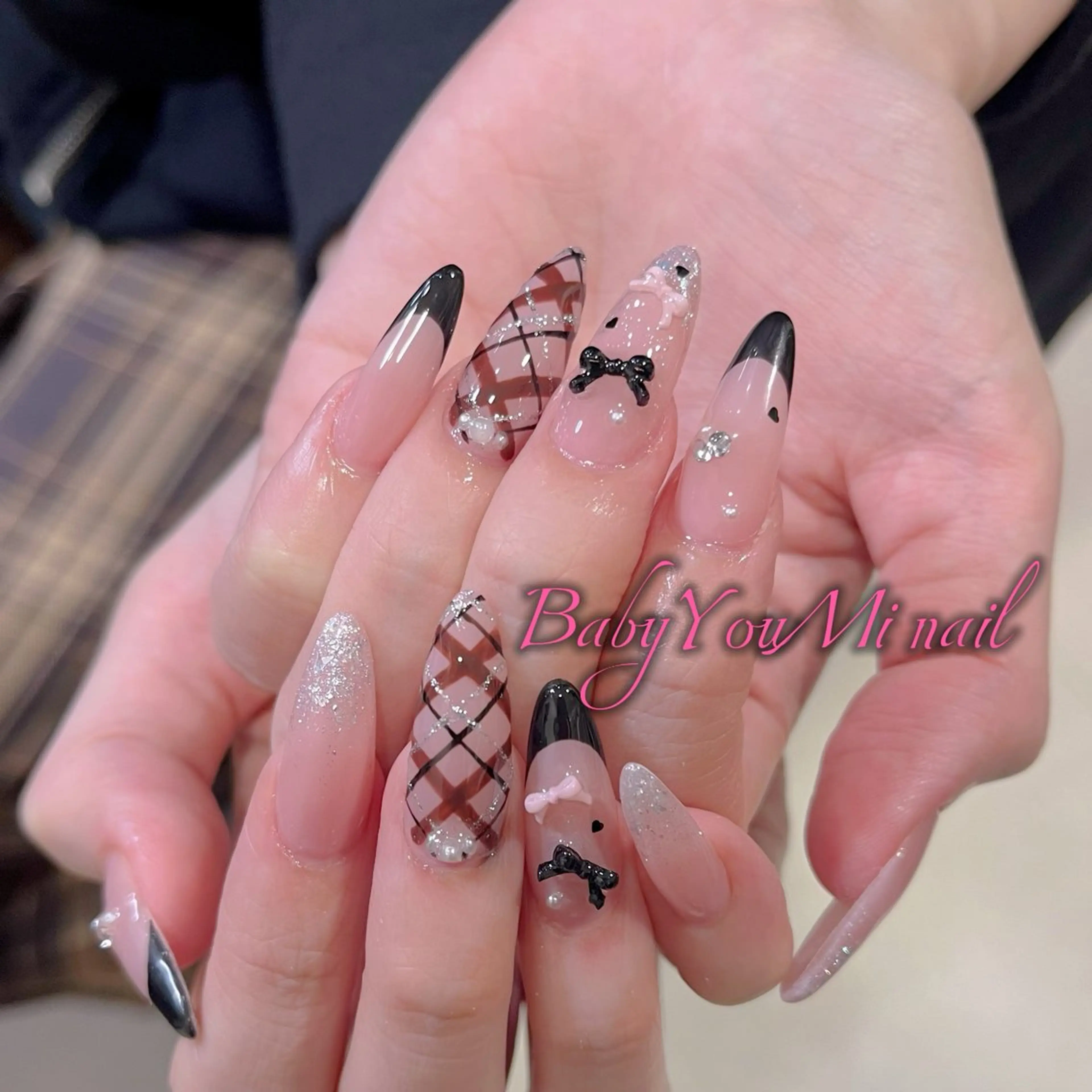 ネイル オーロラネイル フラワーネイル フットネイル フレンチネイル ジェルネイル ハンドネイル BabyYouMi ねねのネイルデザイン