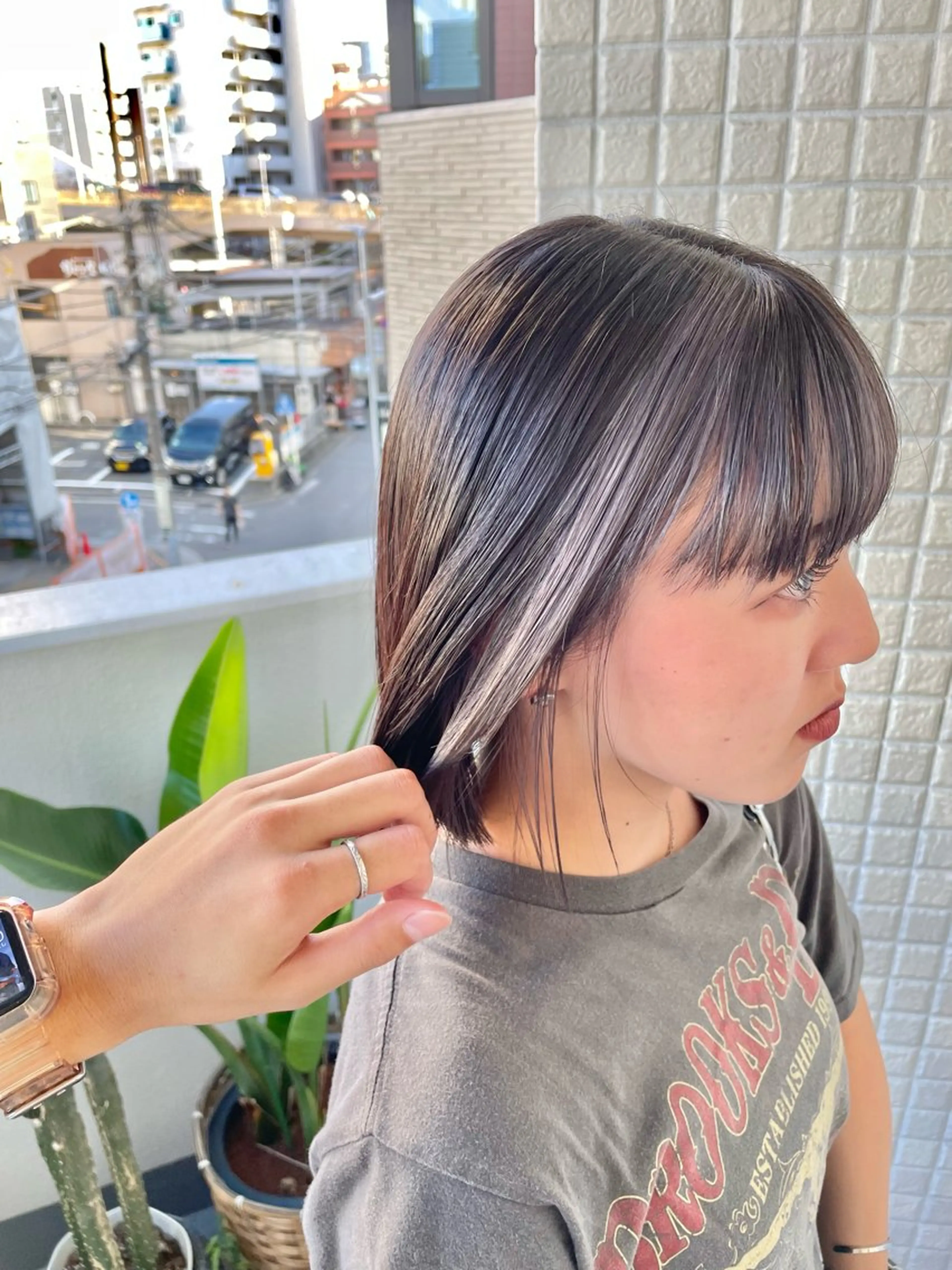 ショート カラー ヘアカラー トリートメント ブリーチ/ハイトーン 🌏💊RAINEのヘアスタイル