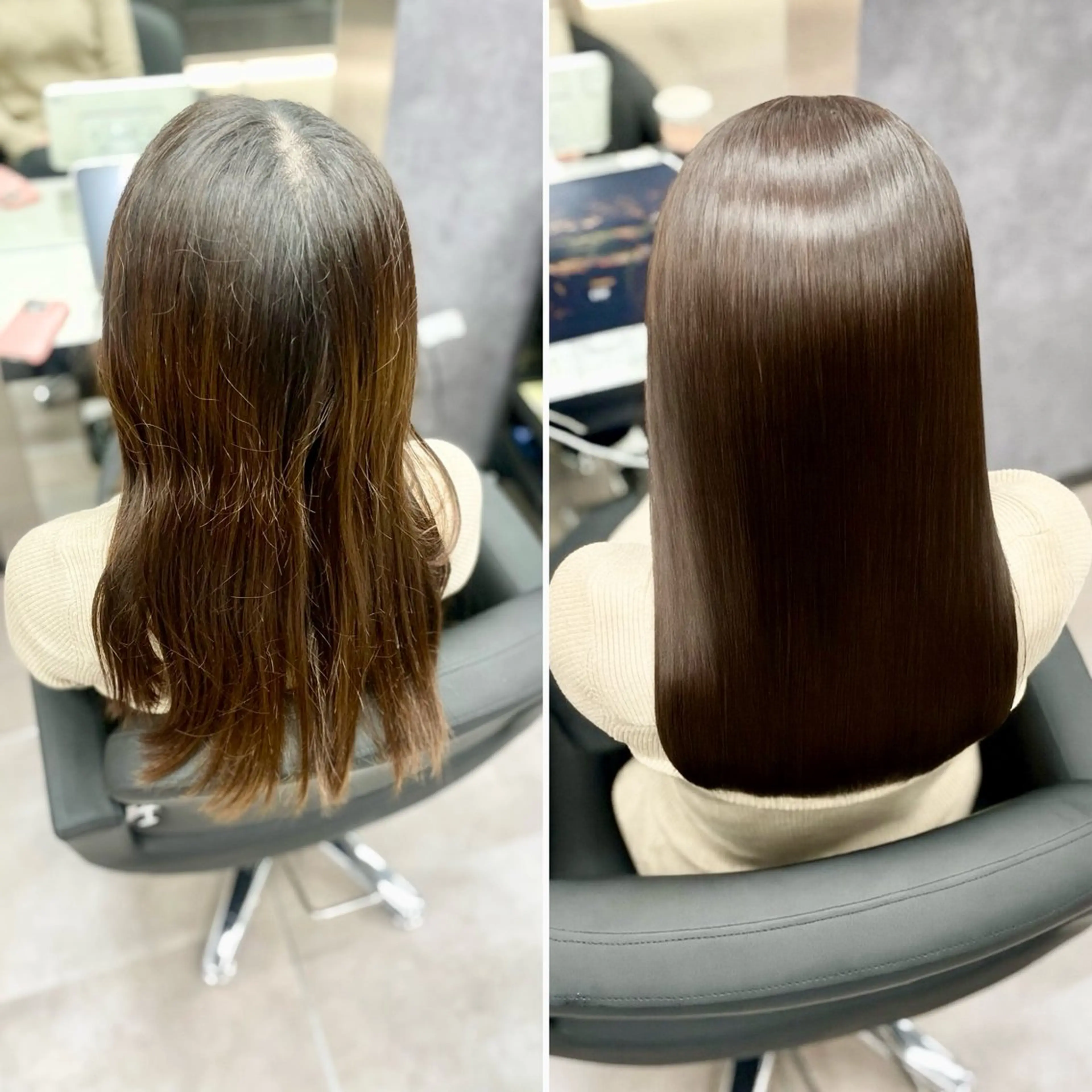 セミロング ヘアカラー トリートメント CYNTHIADUE 店長｜ IRISUのヘアスタイル