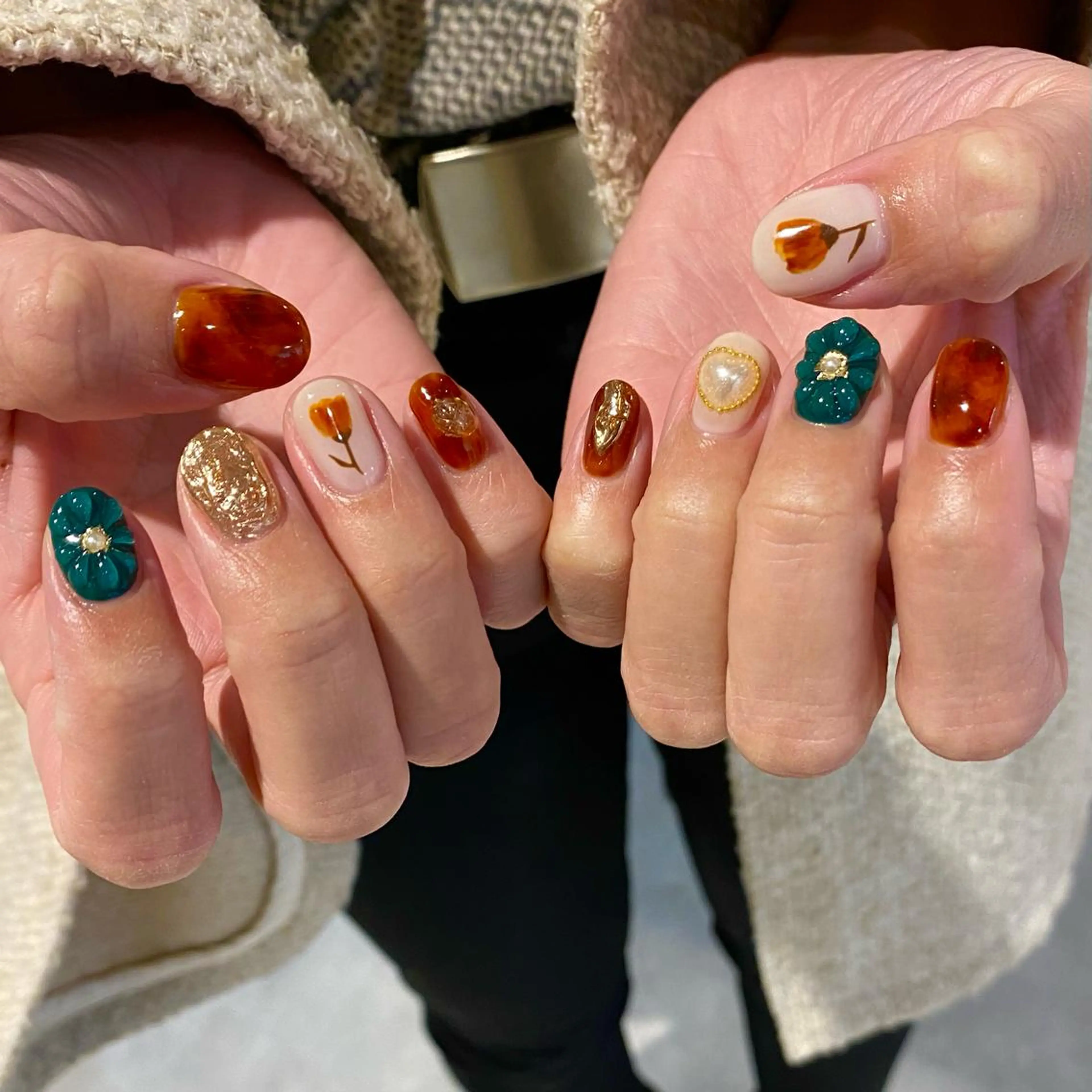 ネイル ニュアンスネイル ハンドネイル RINO AMANE nailのネイルデザイン