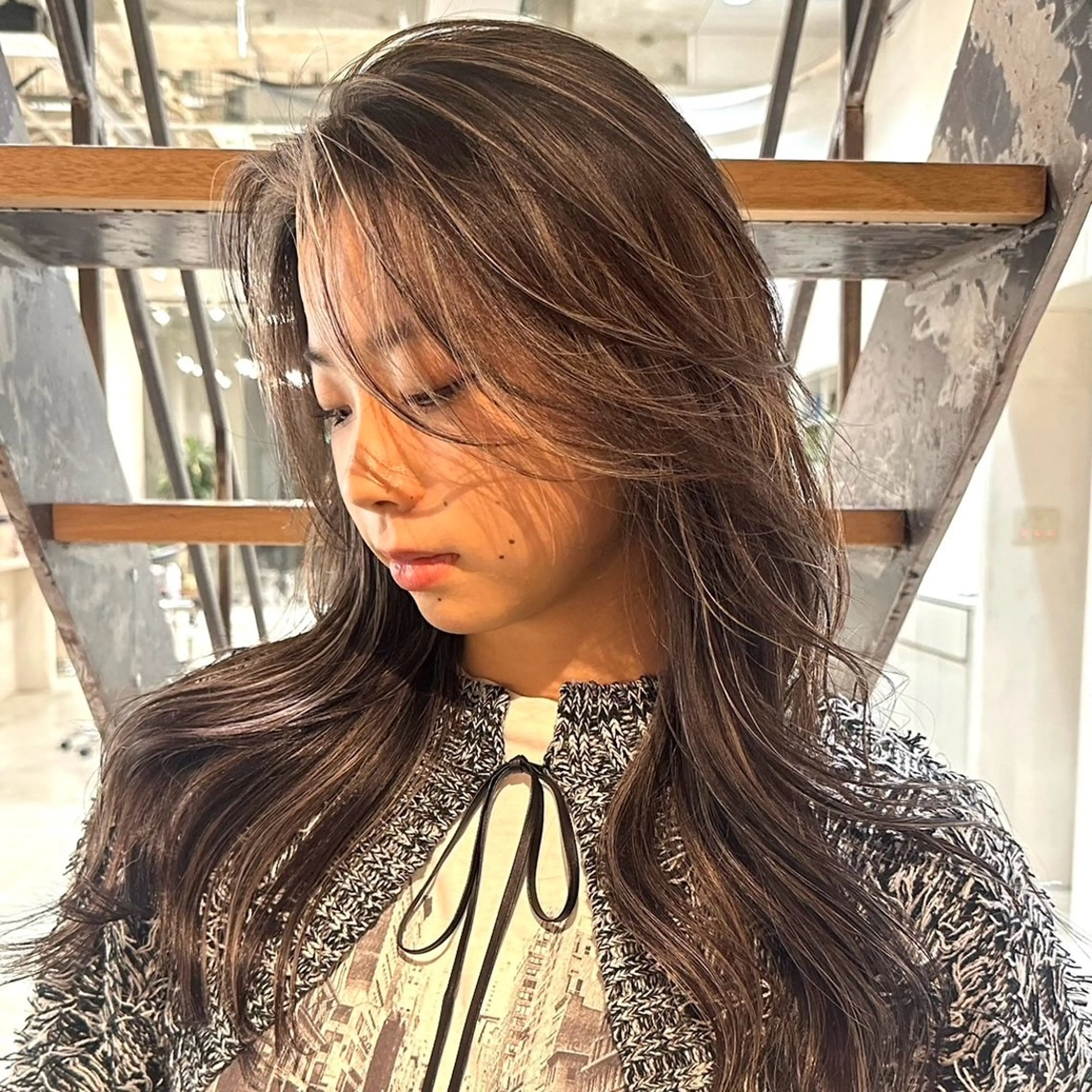 ロング カラー ヘアカラー ハイライト 名古屋/FUTOのヘアスタイル