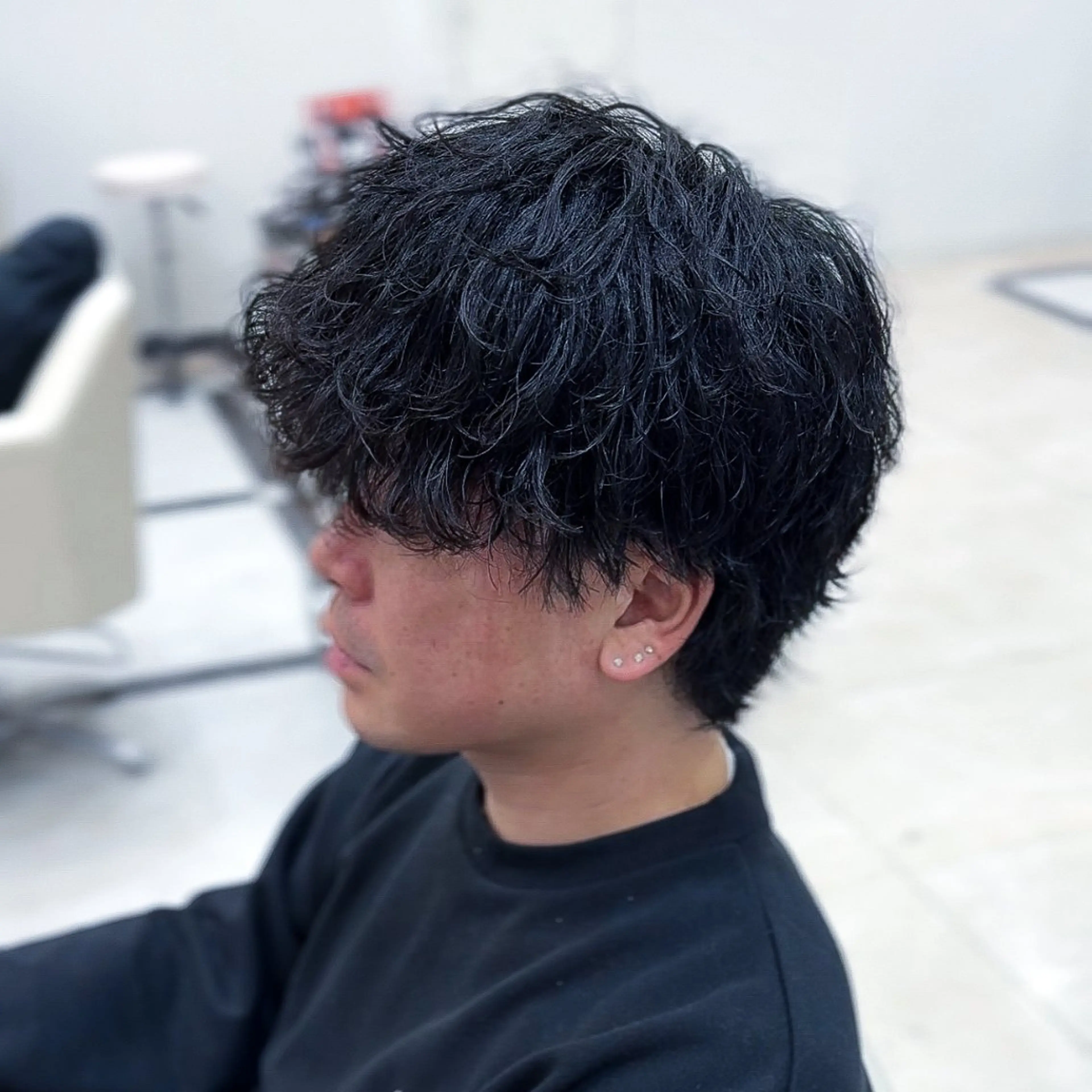 ショート パーマ メンズ SALOWIN名古屋Suite店所属・名古屋のメンズ特化 美容師/わたるのヘアスタイル