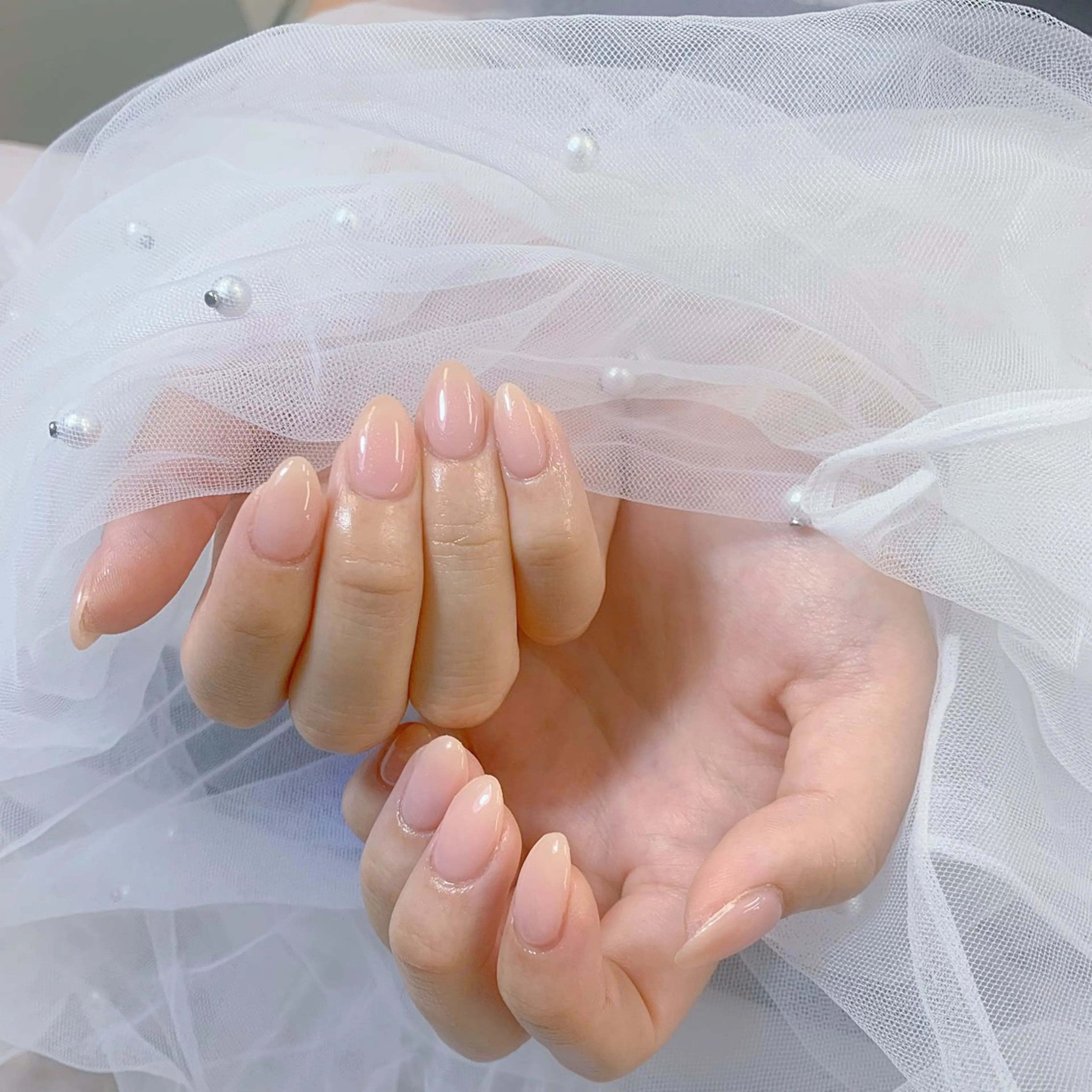 ネイル アートネイル オーロラネイル ブルー クリアネイル ジェルネイル 綾瀬 はるのネイルデザイン