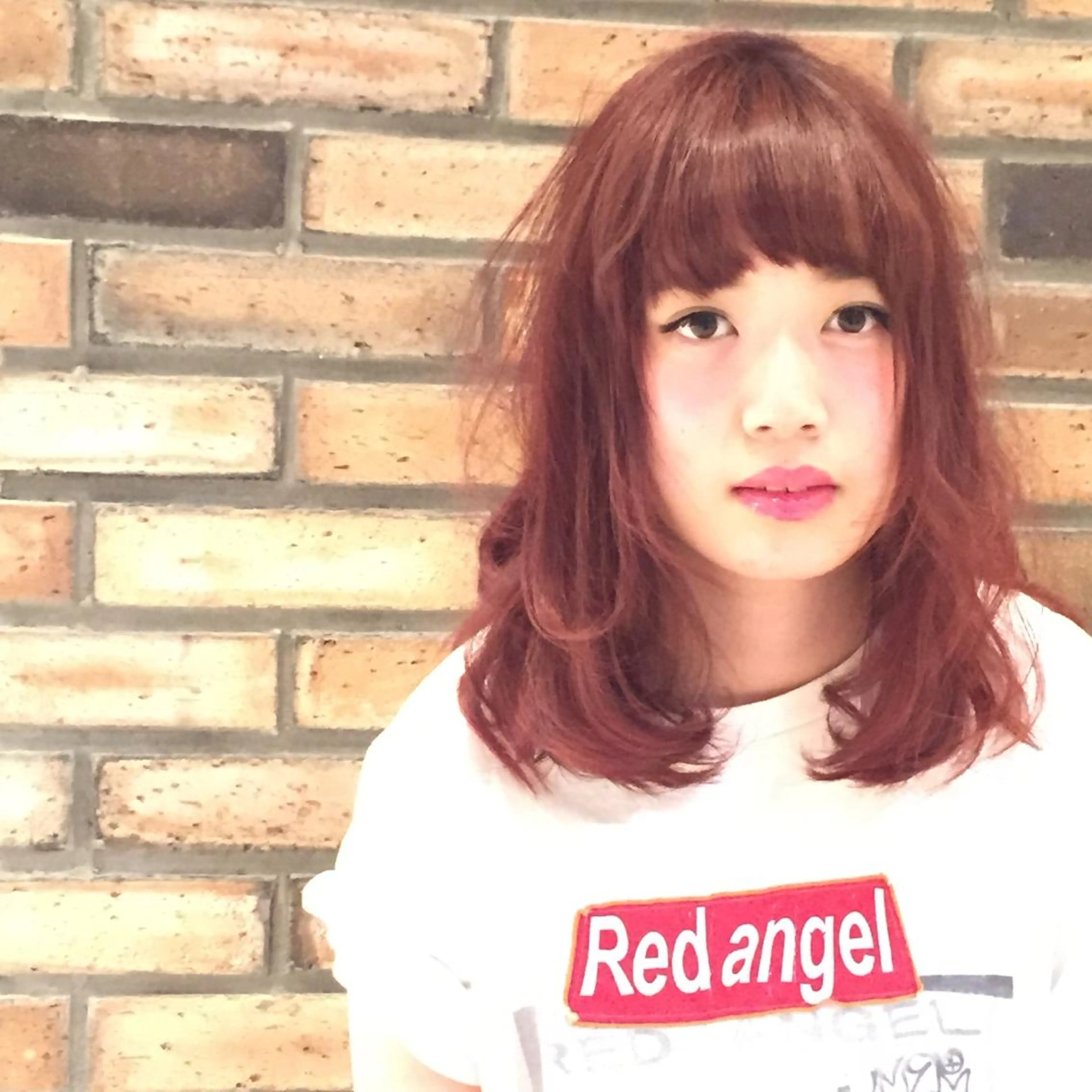 ミディアム カラー レッドカラー NAO ☆のヘアスタイル