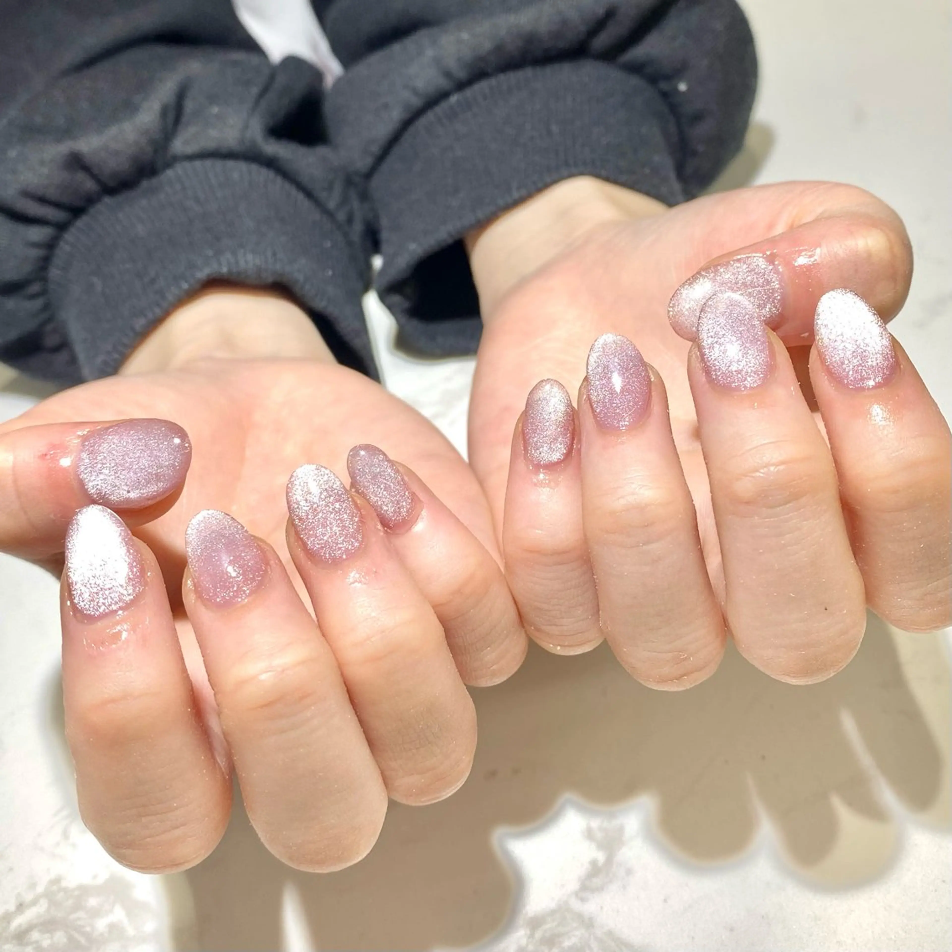 ネイル マグネットネイル マグネットワンカラー ワンカラーネイル ハンドネイル mio nail TANIのネイルデザイン