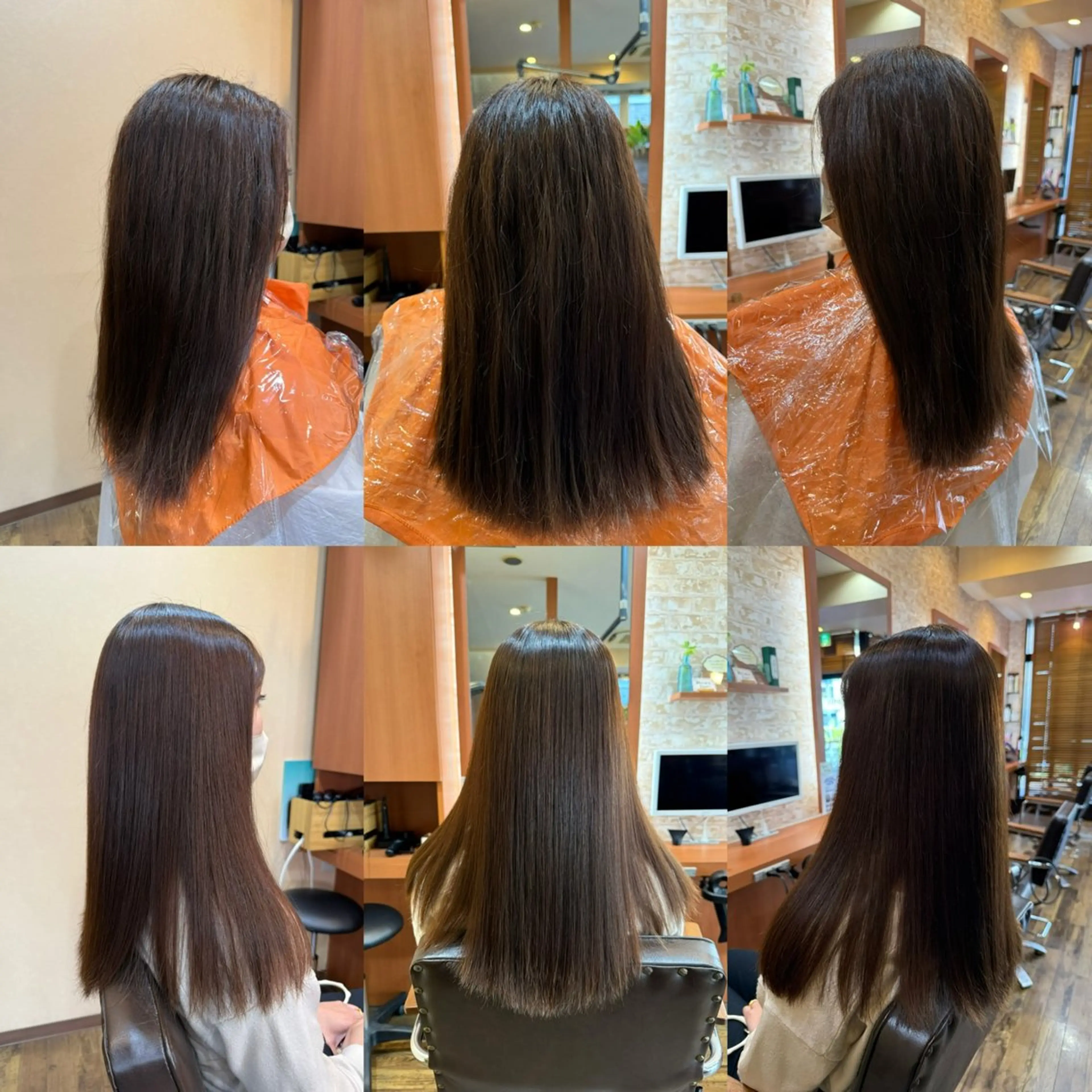 ロング 縮毛矯正 山口 博司のヘアスタイル