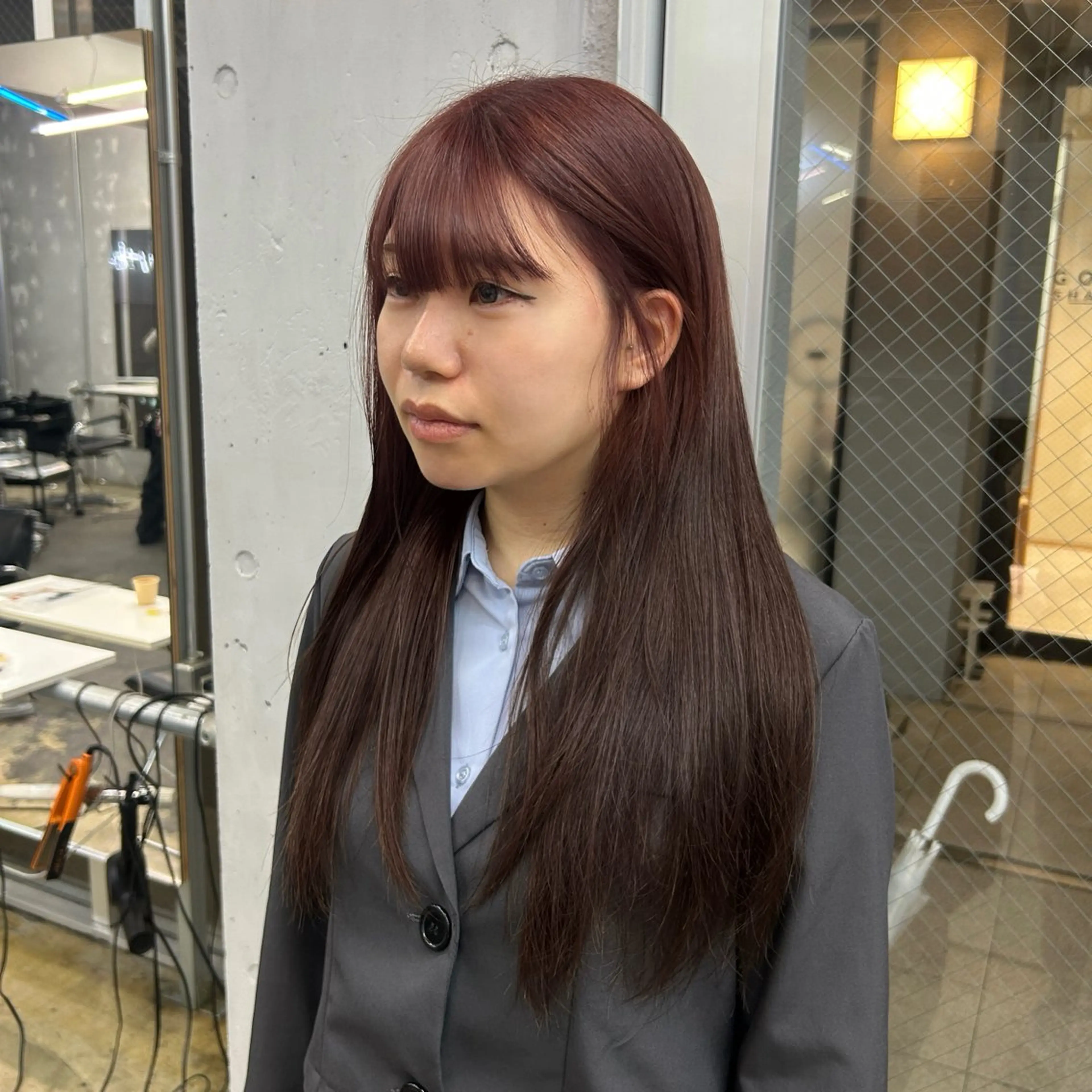 セミロング カラー ヘアカラー トリートメント ✨うる艶/ブリーチ✨ 𝓡𝒖𝓷𝐚💋のヘアスタイル