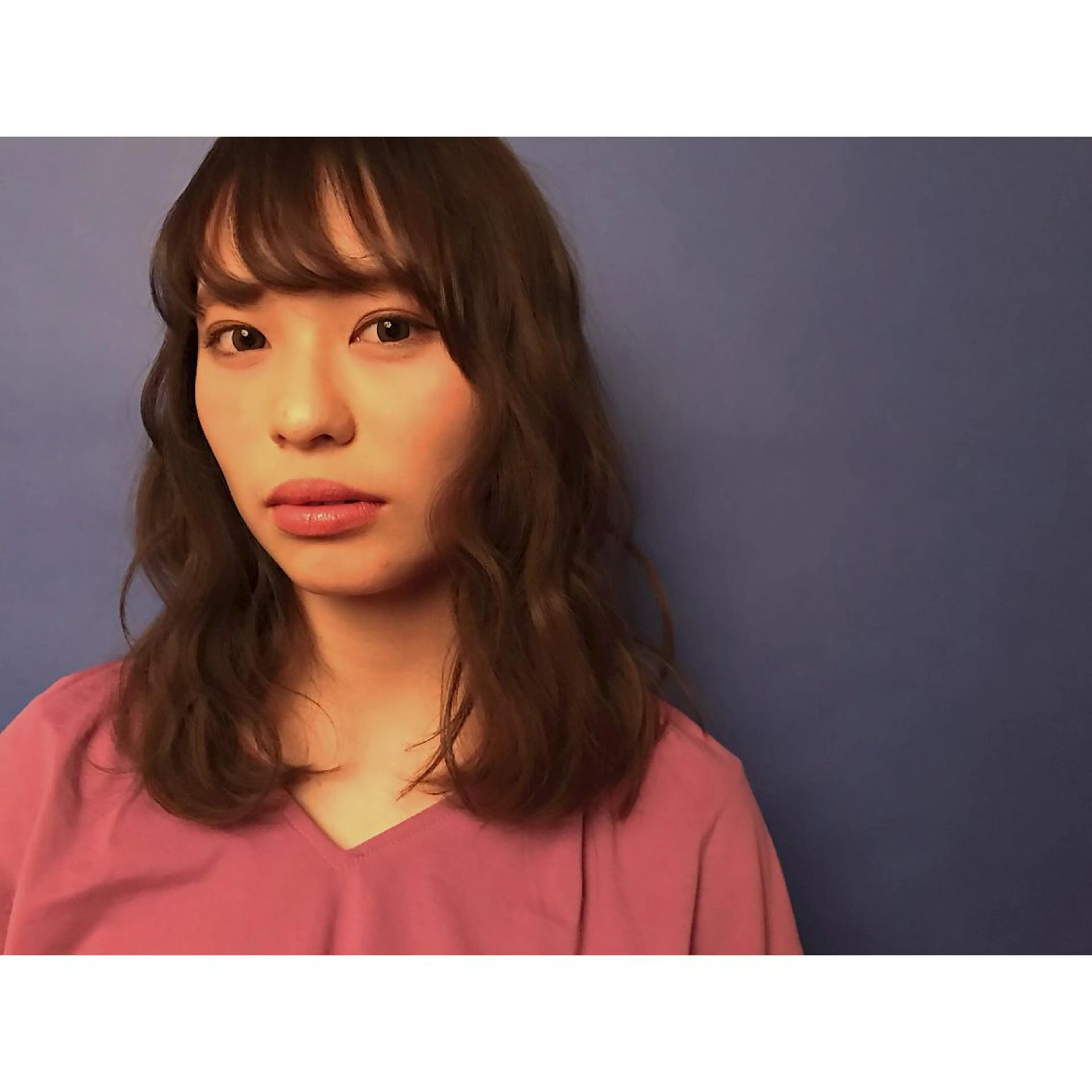 セミロング カラー 透明感カラー イルミナカラー 日々所属・谷 大地のヘアスタイル