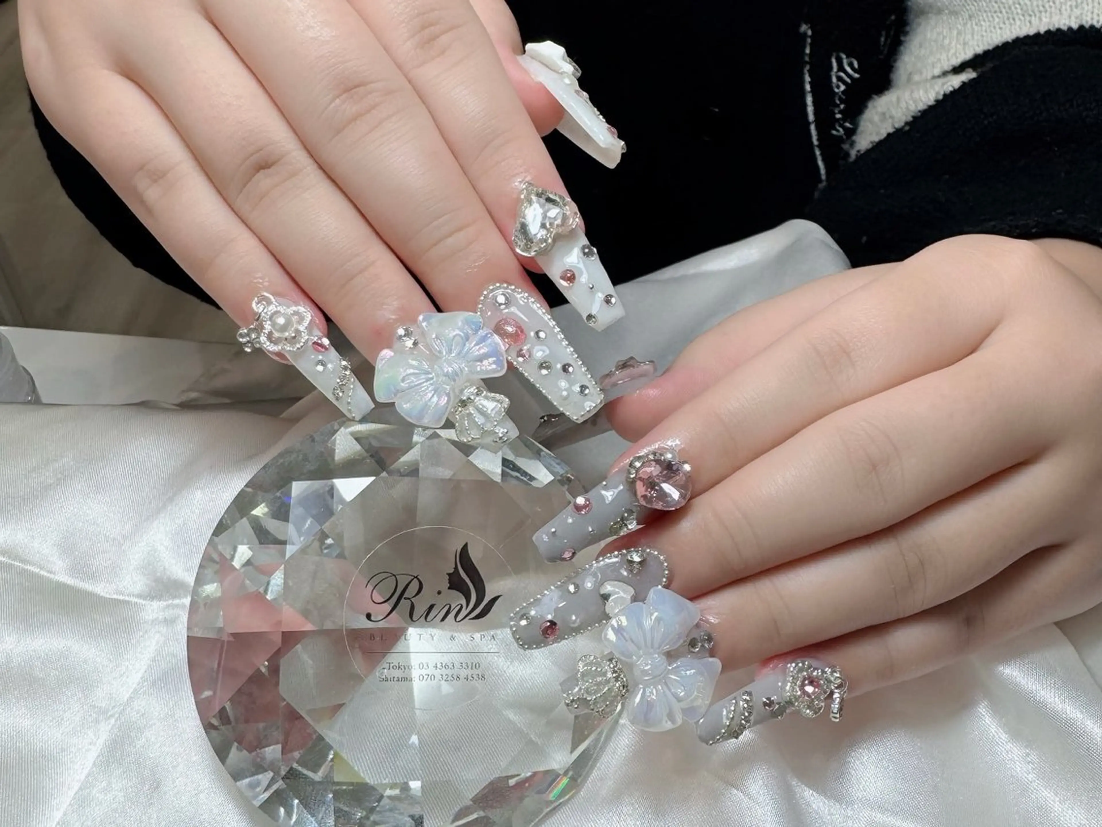 ネイル チークネイル フラッシュネイル フラワーネイル フットネイル ジェルネイル ハンドネイル Rin Nail Shinokuboのネイルデザイン