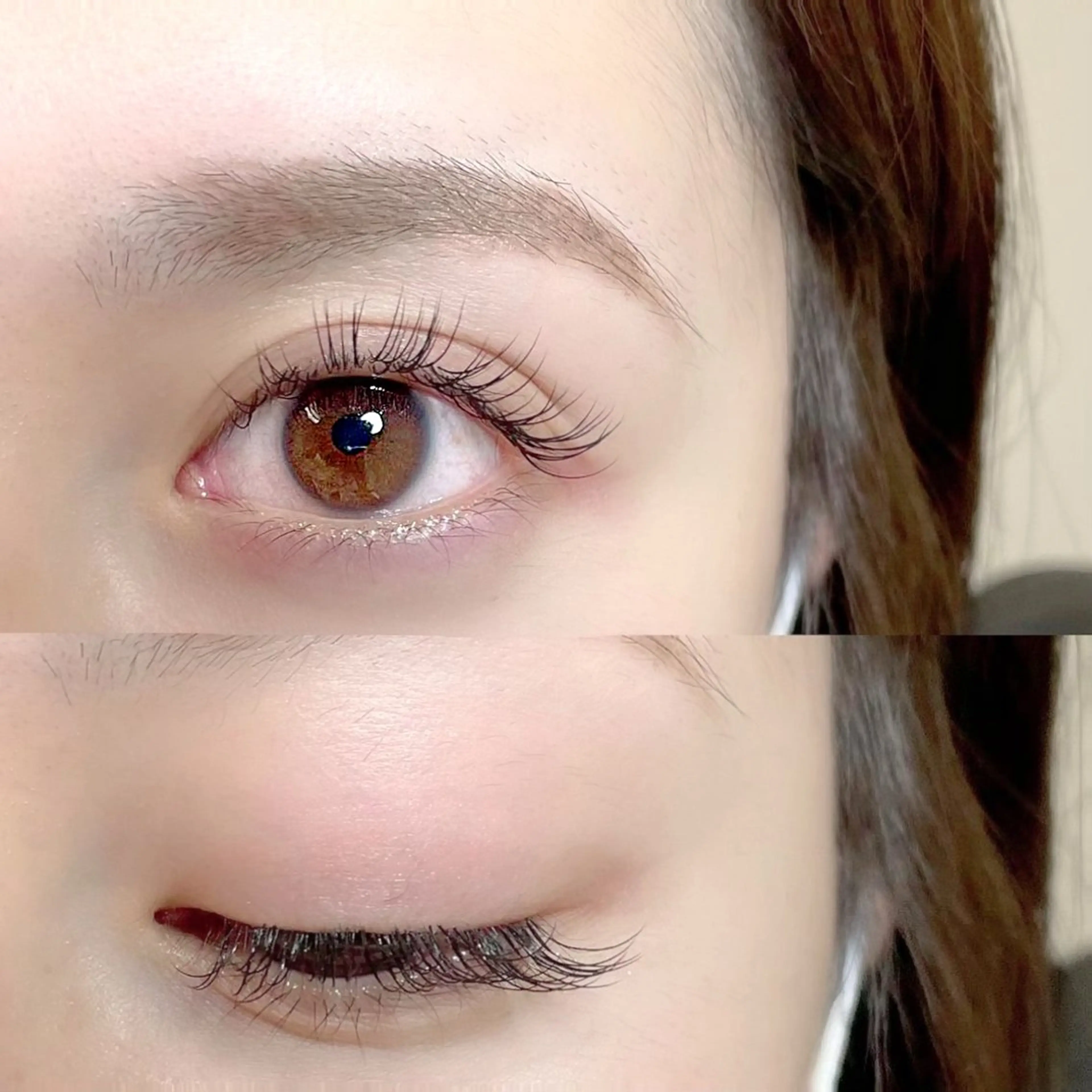 《ナチュラルな仕上がり》セーブル100本/オフ込/コーティングTR付(LEDエクステ+¥1100)の写真