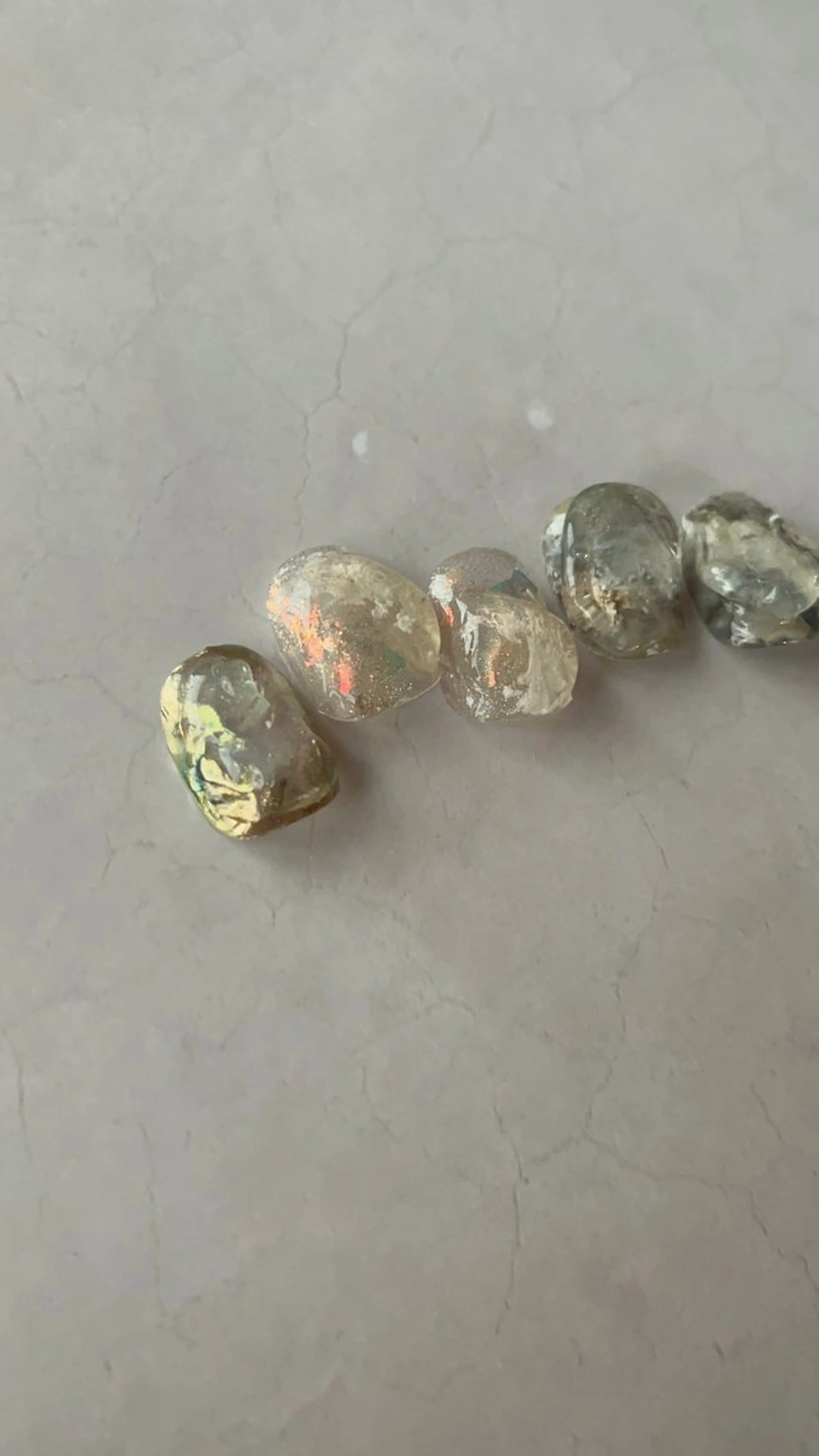 ネイル アートネイル クリアネイル ぷっくりネイル ハンドネイル MUKUTOU nail 　YUKIのネイルデザイン