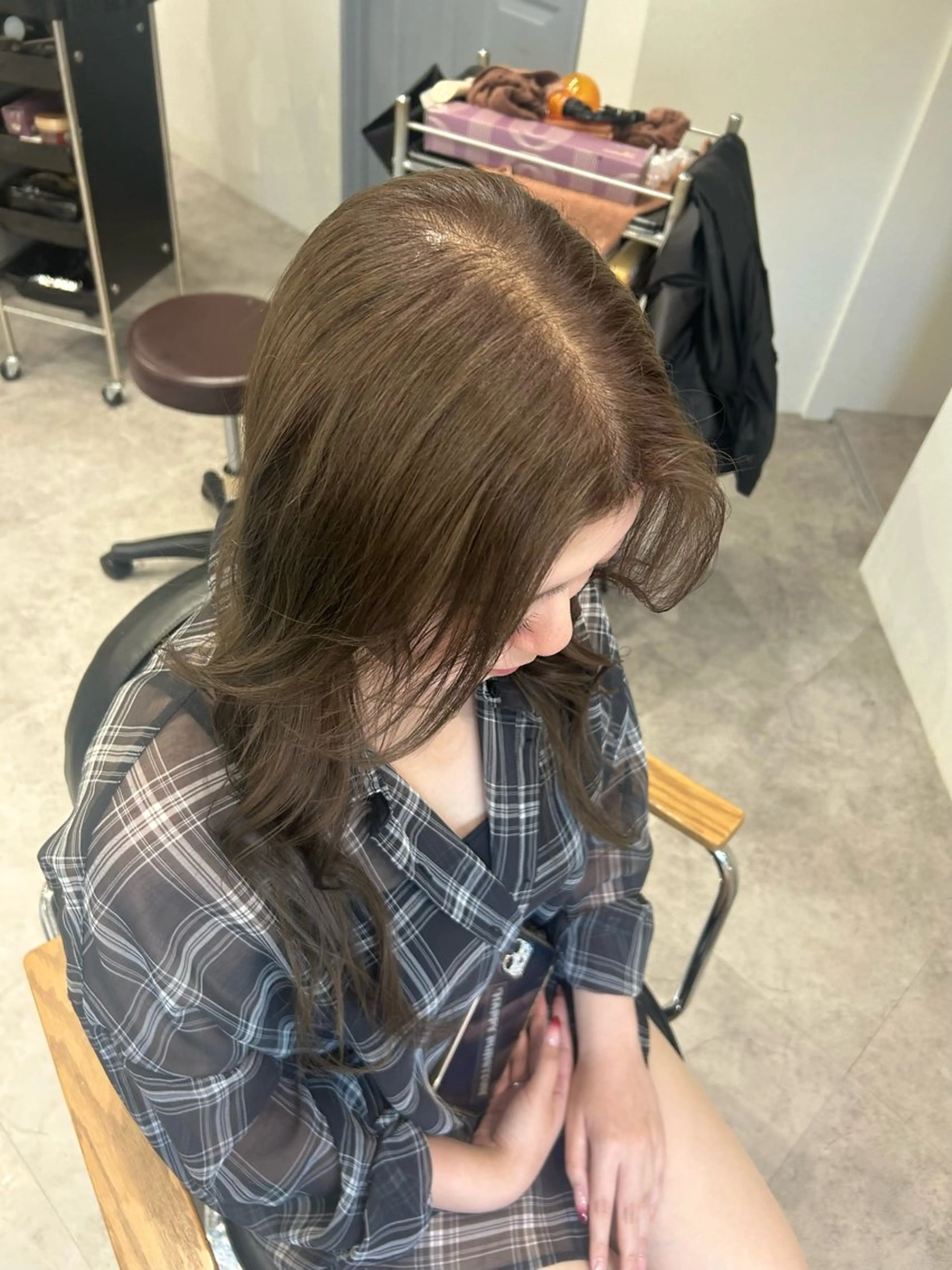 セミロング カラー ヘアアレンジ ヘアカラー ボブ /ニュアンス/ satomi🧸💖のヘアスタイル