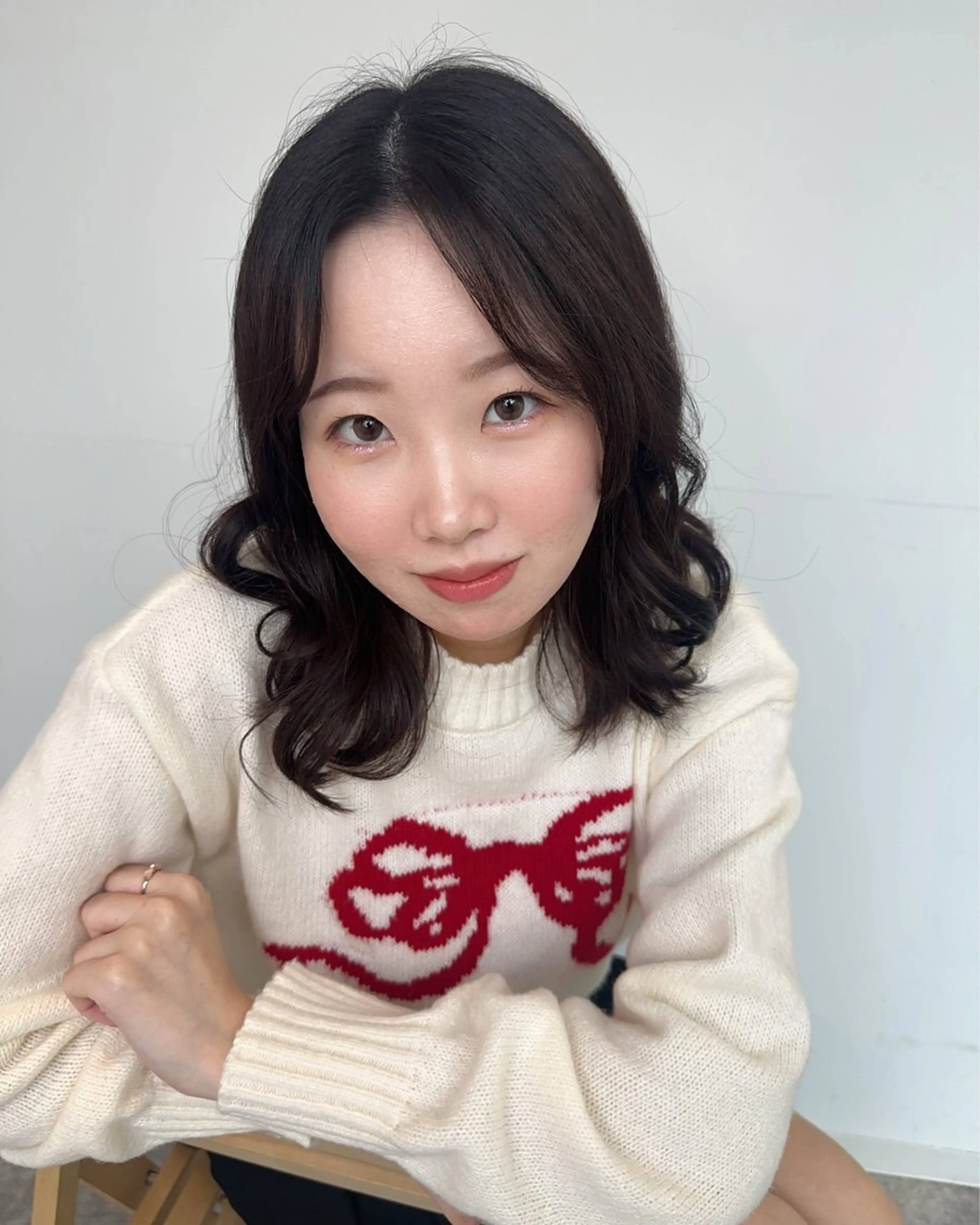 セミロング カラー ✂️無料カットモデル ✂️佐々木悠月のヘアスタイル