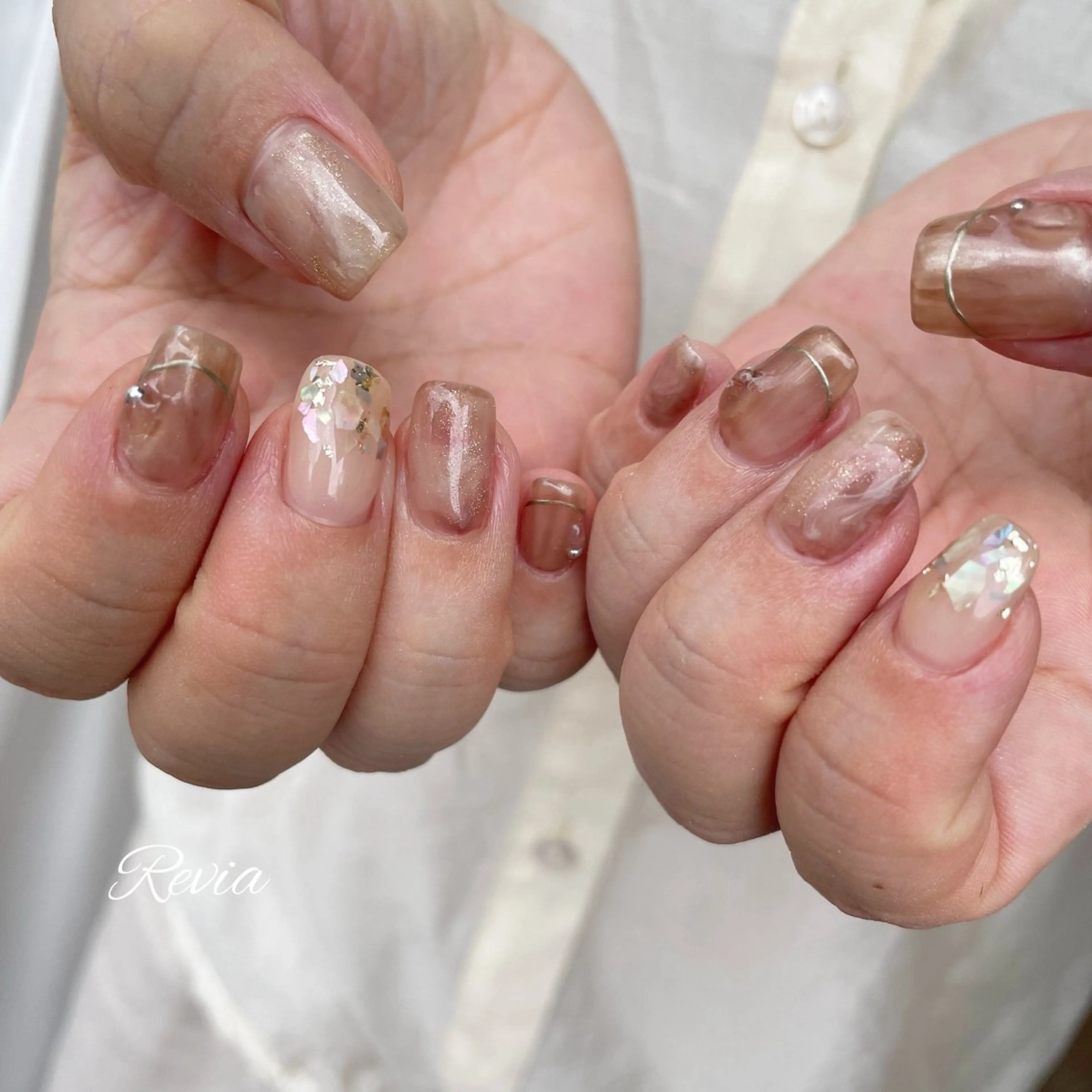 ネイル ハンドネイル revia所属・ERI Nailistのネイルデザイン