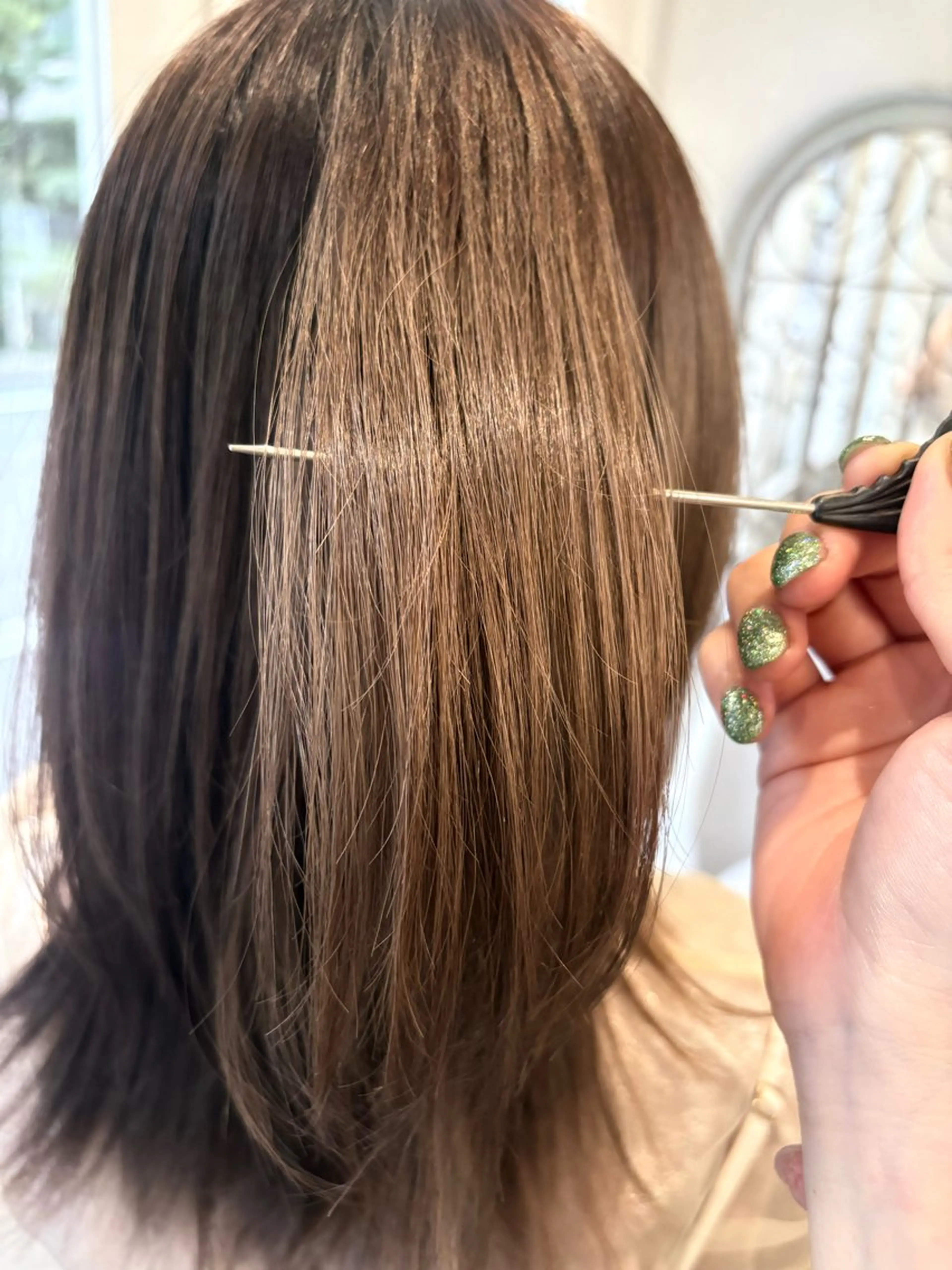 ミディアム 木津奈保子💚 ｶｯﾄﾓﾃﾞﾙ募集のヘアスタイル