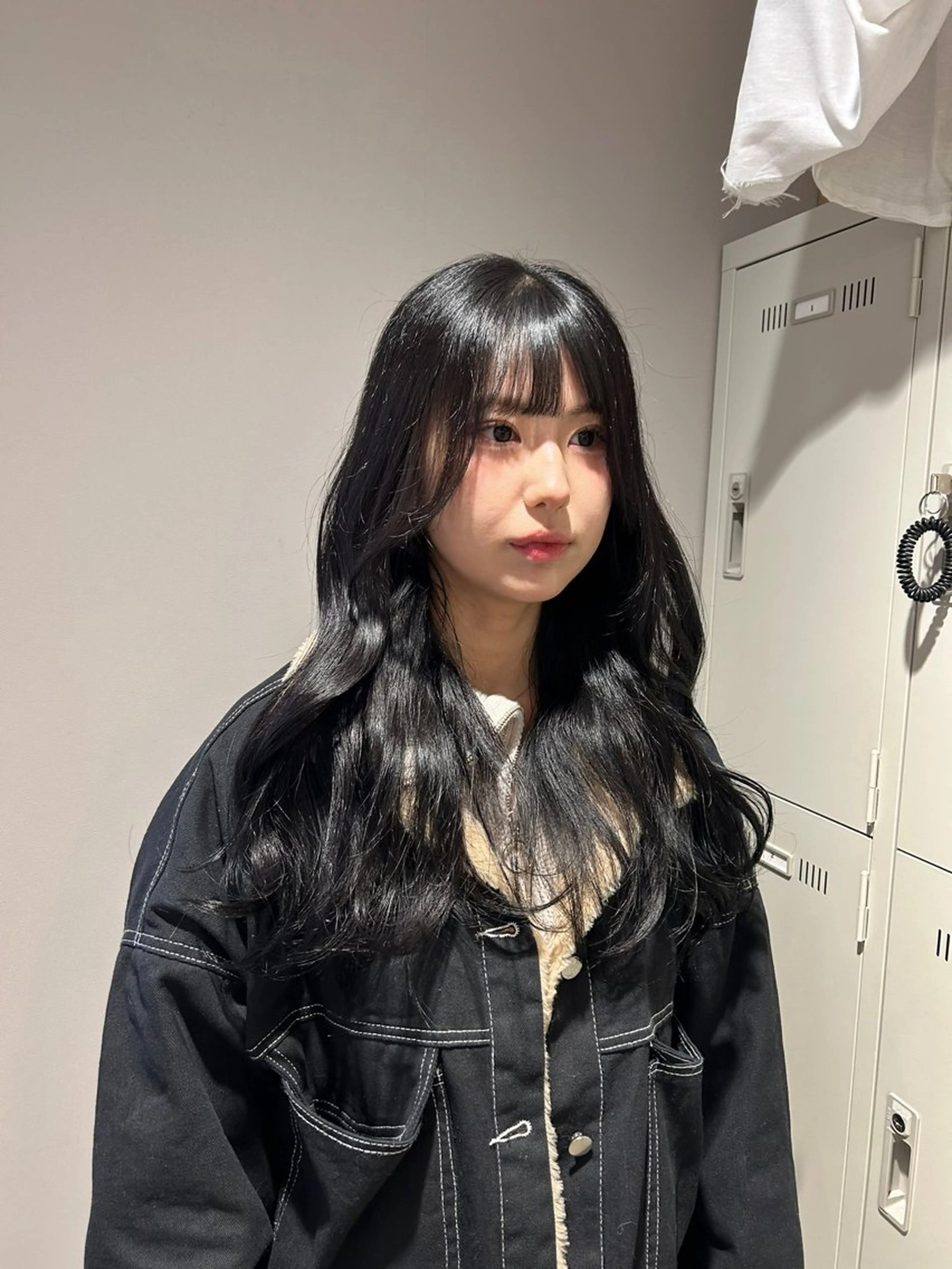 カラー カット ヘアカラー トリートメント ベージュ／ブラウン/ ナチュラルレイヤーのヘアスタイル