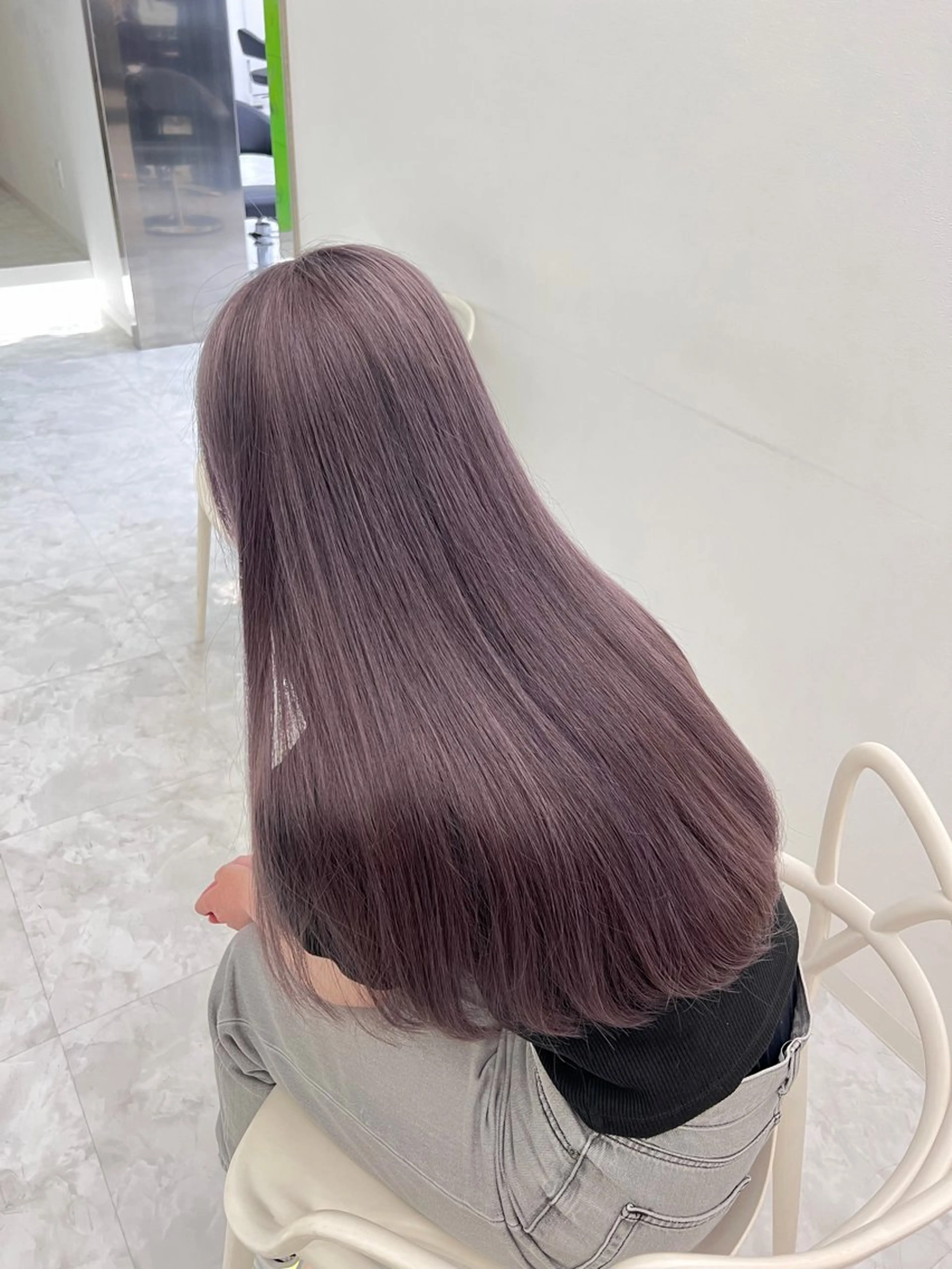 カラー ヘアカラー 透ける透明感カラー 🤍anju🎀のヘアスタイル