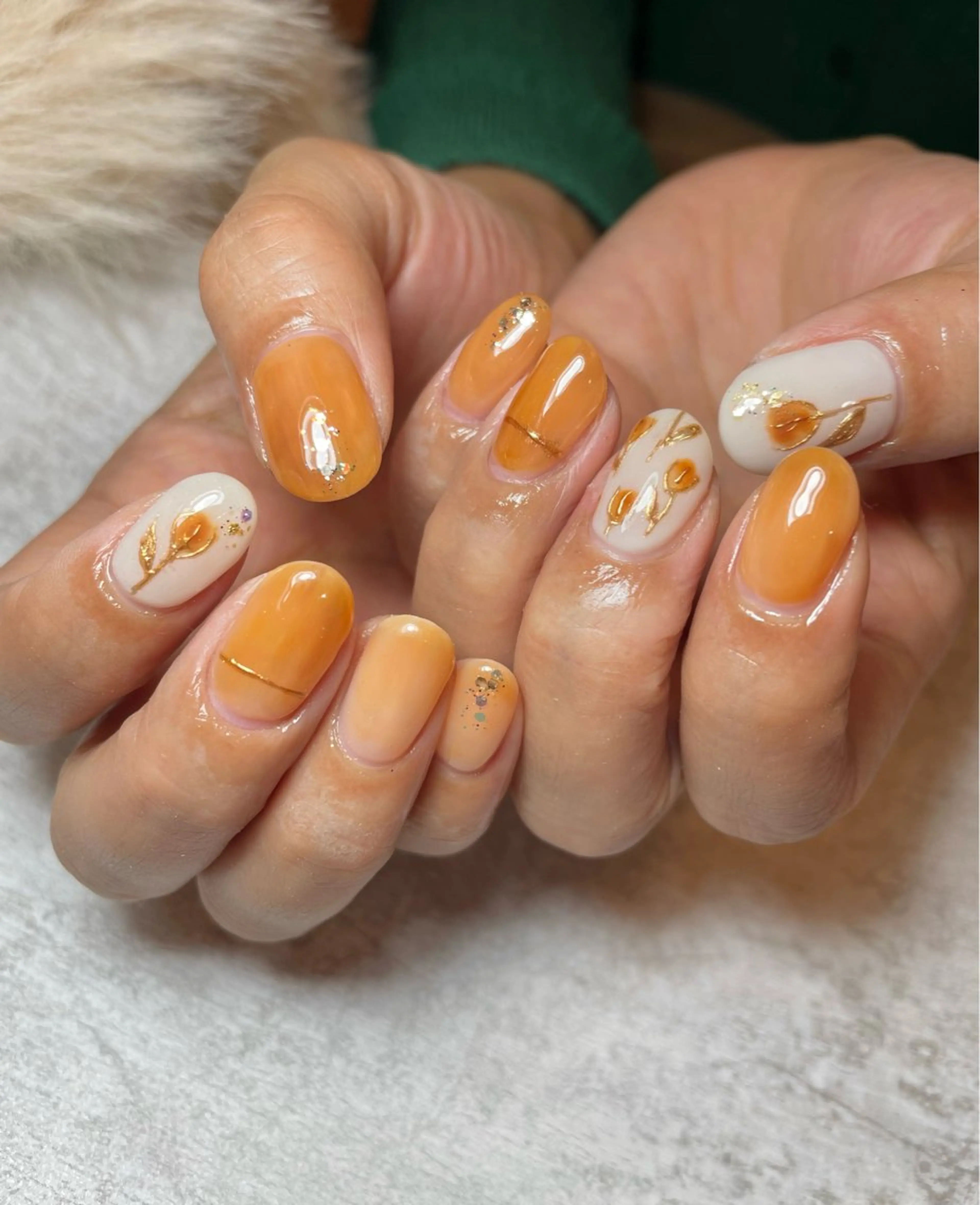 ネイル ミラーネイル 持ち込み ニュアンスネイル 春ネイル BEAUTY GARDEN 【nail salon unseul】所属・nana .のネイルデザイン