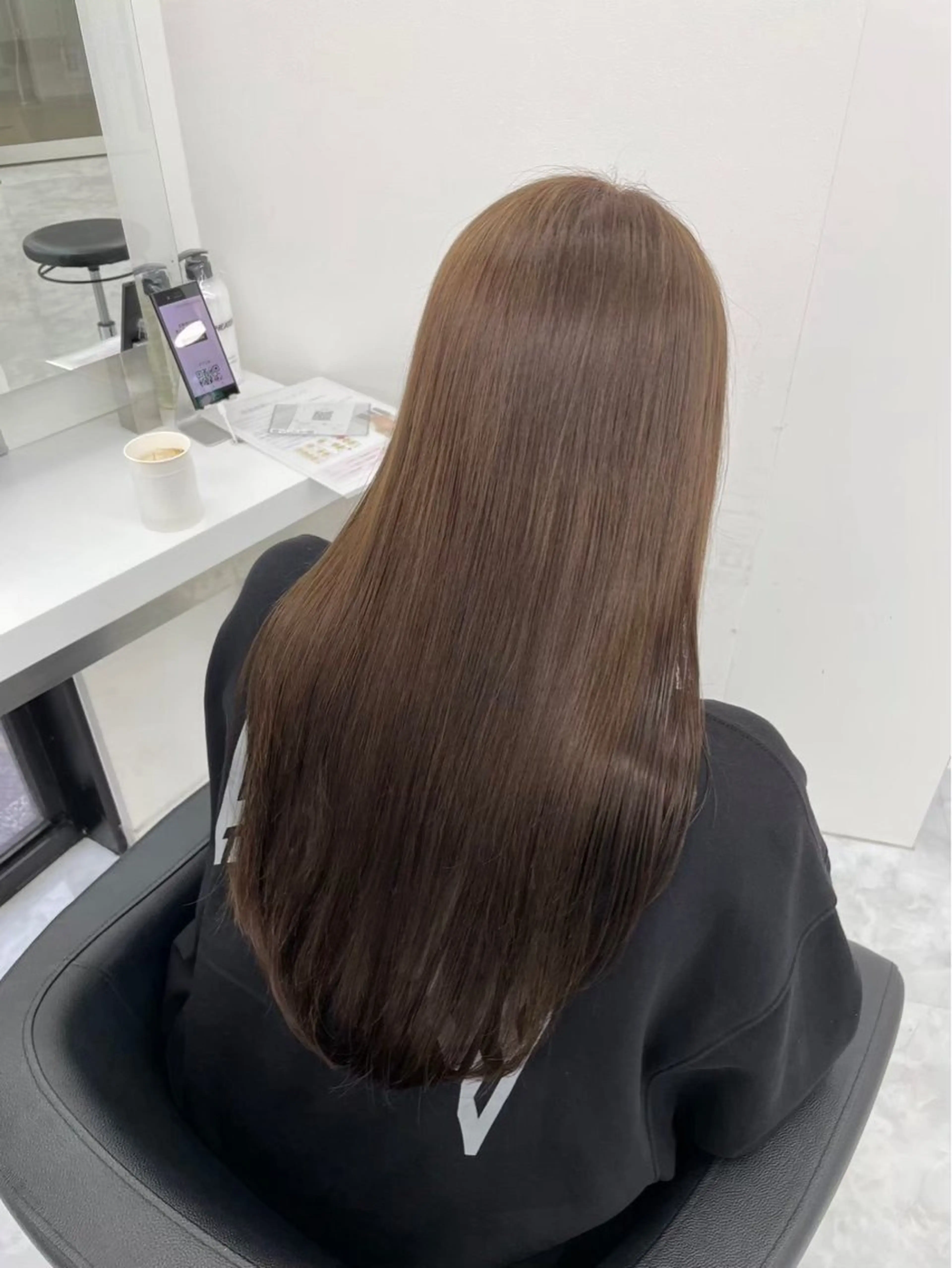 ロング カラー カット パーマ 藍斗｜透明感カラー /レイヤーのヘアスタイル