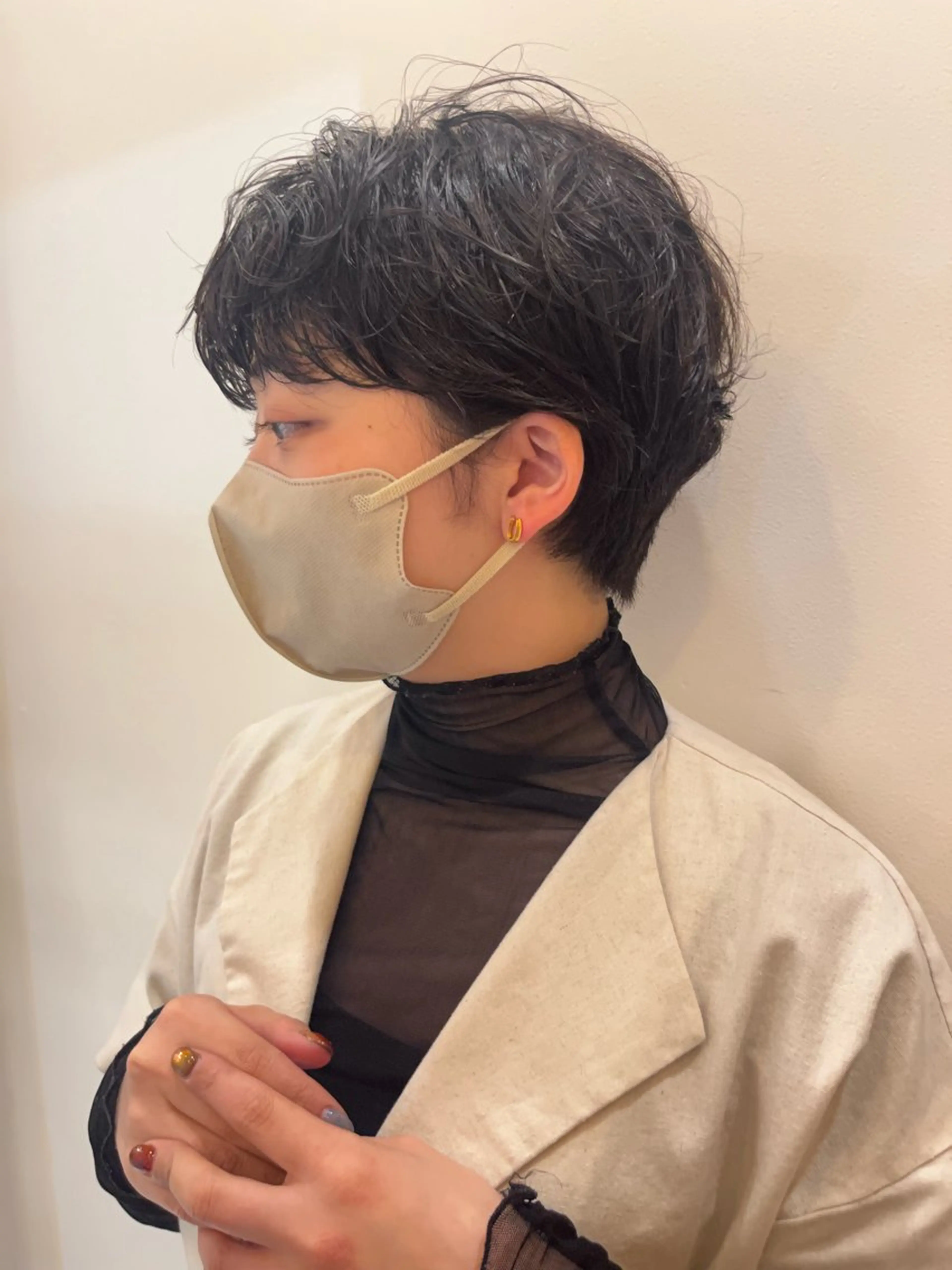 ショート パーマ 門崎未依/レイヤー/ メンズカット🪿🌼のヘアスタイル