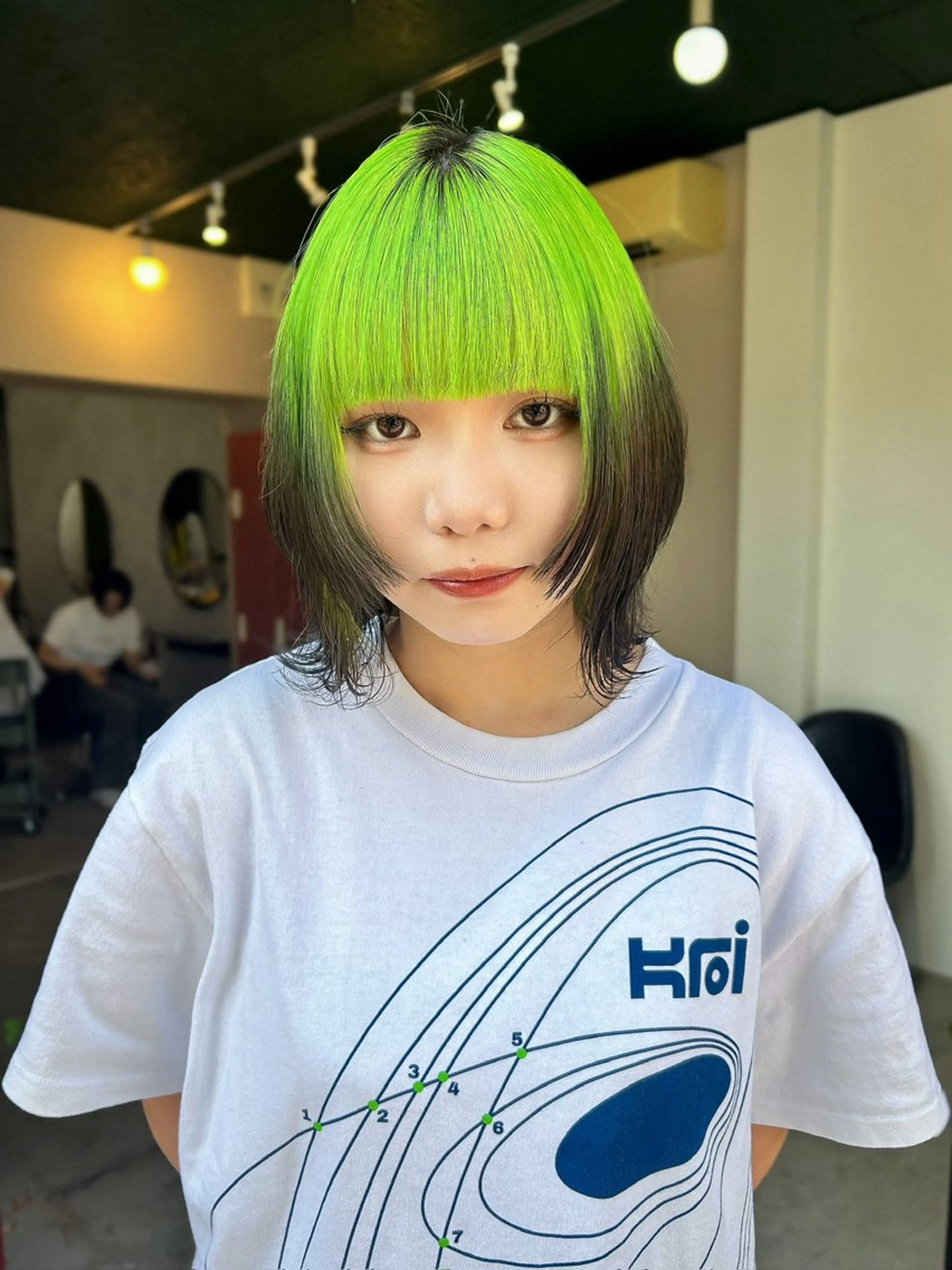 ミディアム カラー ヘアカラー ナチュラル・ハイトー ン🏆HINOKIのヘアスタイル