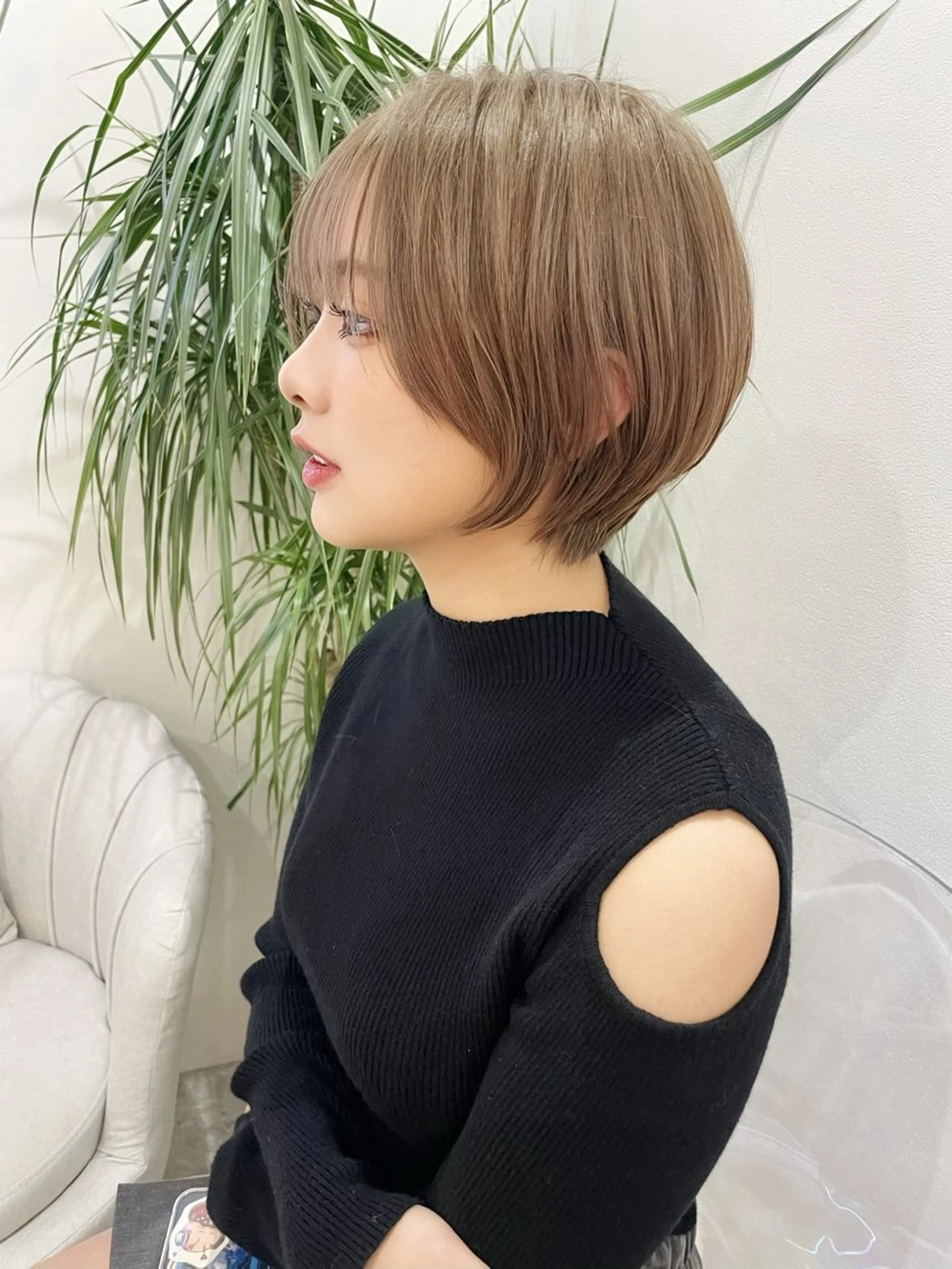 ショート カラー カット ヘアカラー トリートメント ハイトーンヘア れおん🌙のヘアスタイル