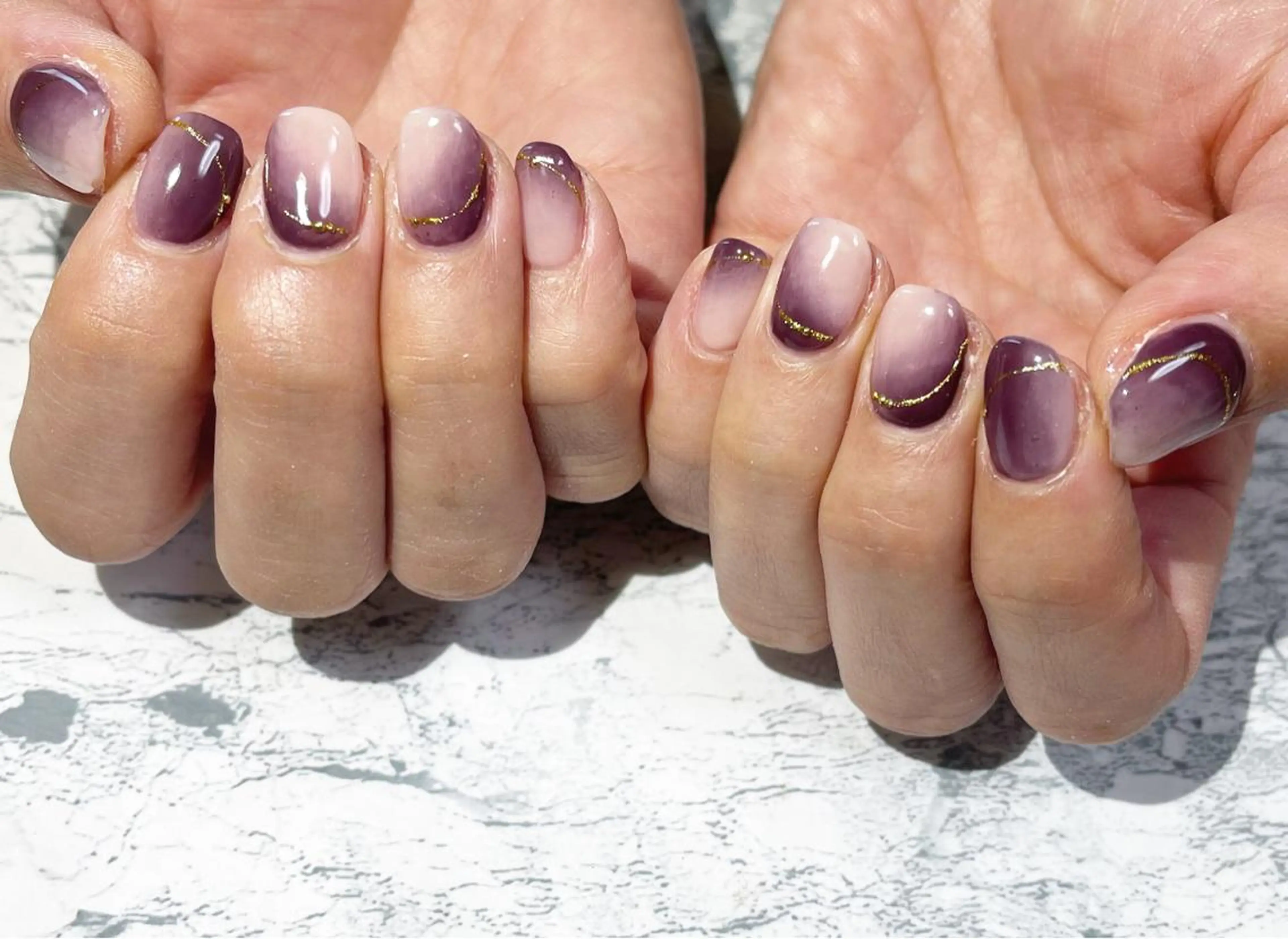 ネイル フットネイル グラデーション ニュアンスネイル シンプルネイル 春ネイル ネイル フフラ所属・nail fufla ♡yamane♡のネイルデザイン