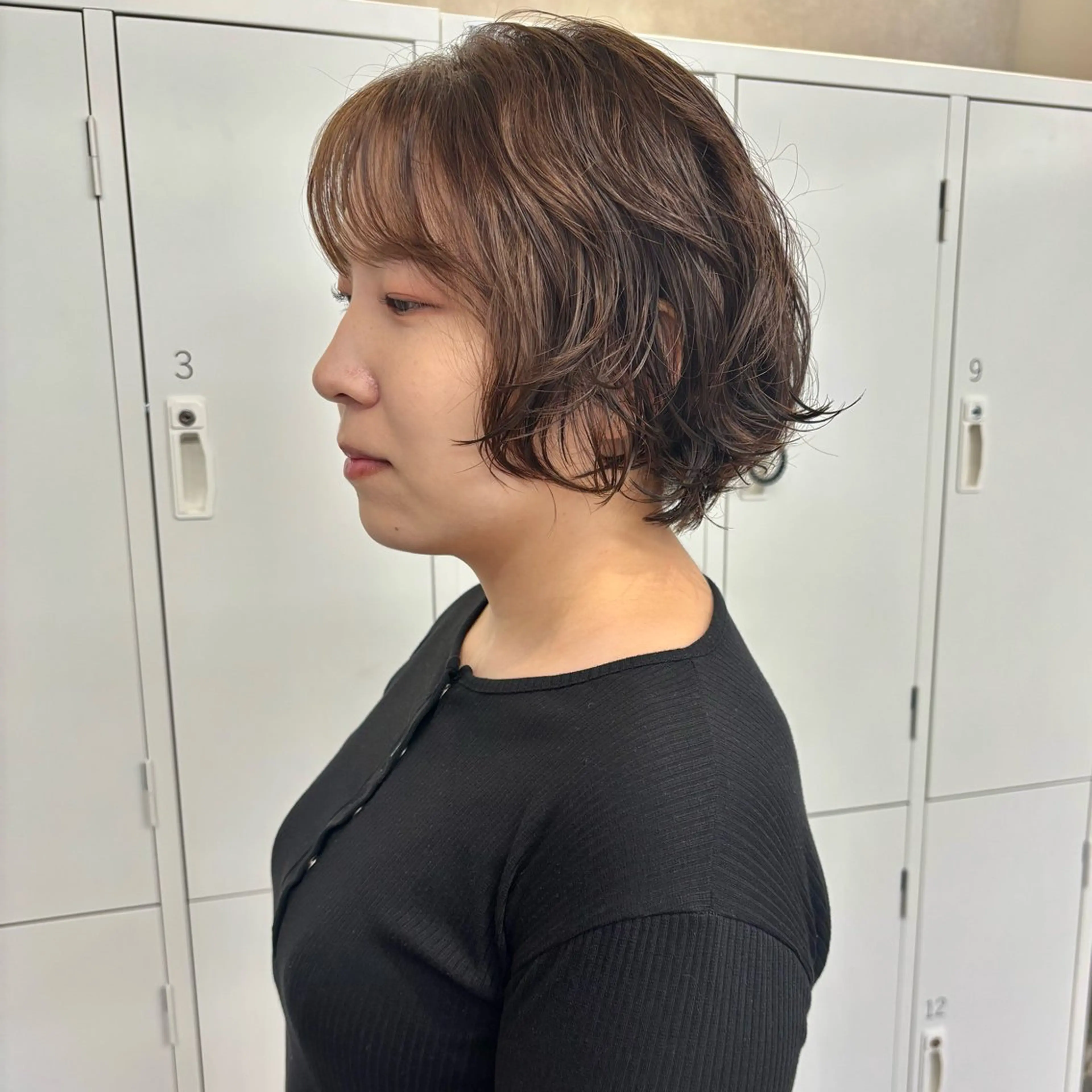 ショート パーマ ショートボブ ボブ ショートヘア カット パーマ アヤカ foto 武蔵小杉のヘアスタイル