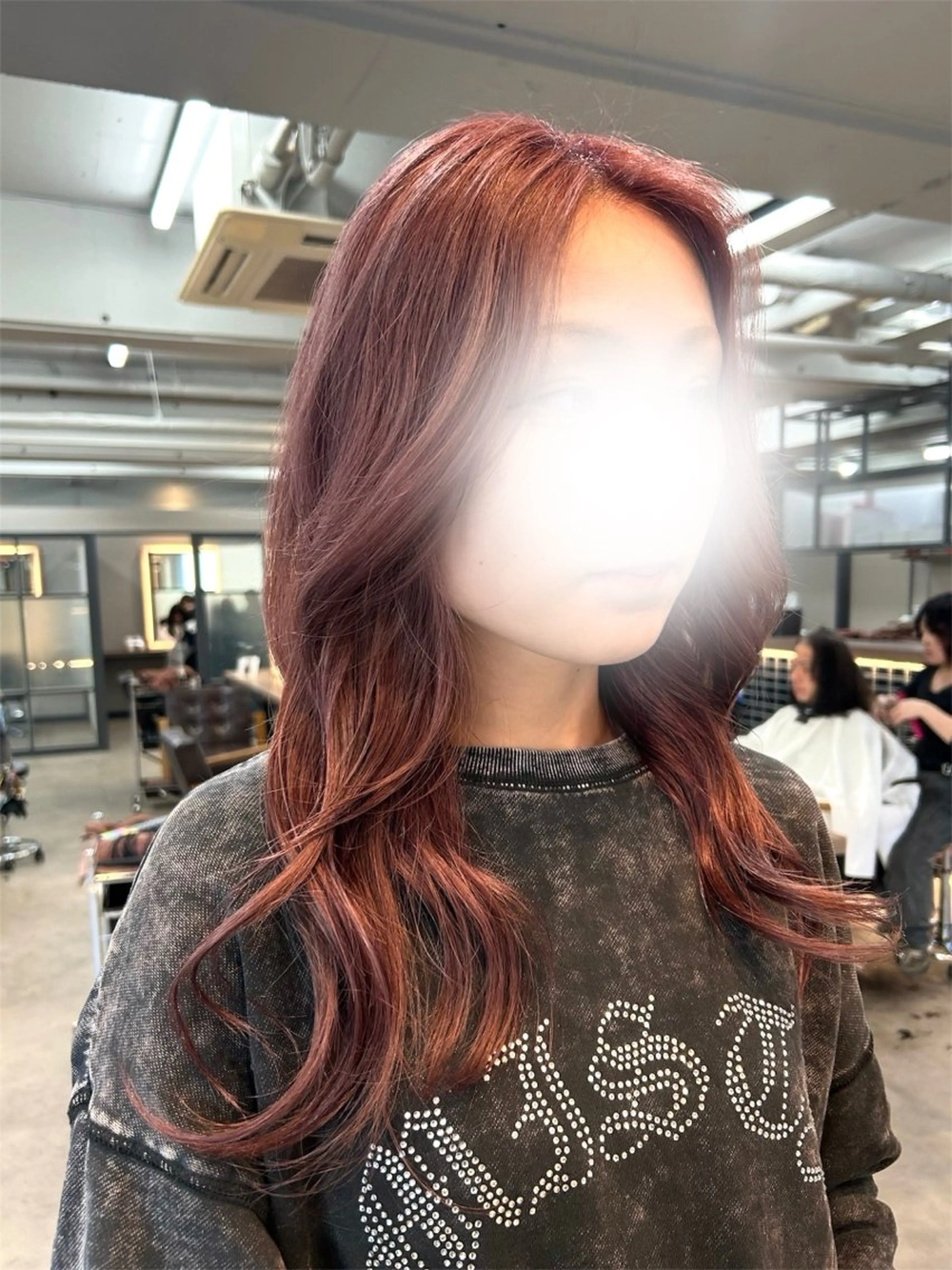 ロング カラー ブリーチ ラベンダーカラー ピンクカラー ピンクラベンダー カット ヘアカラー 赤みなしカラー🍐/ 艶髪✨/ririkaのヘアスタイル