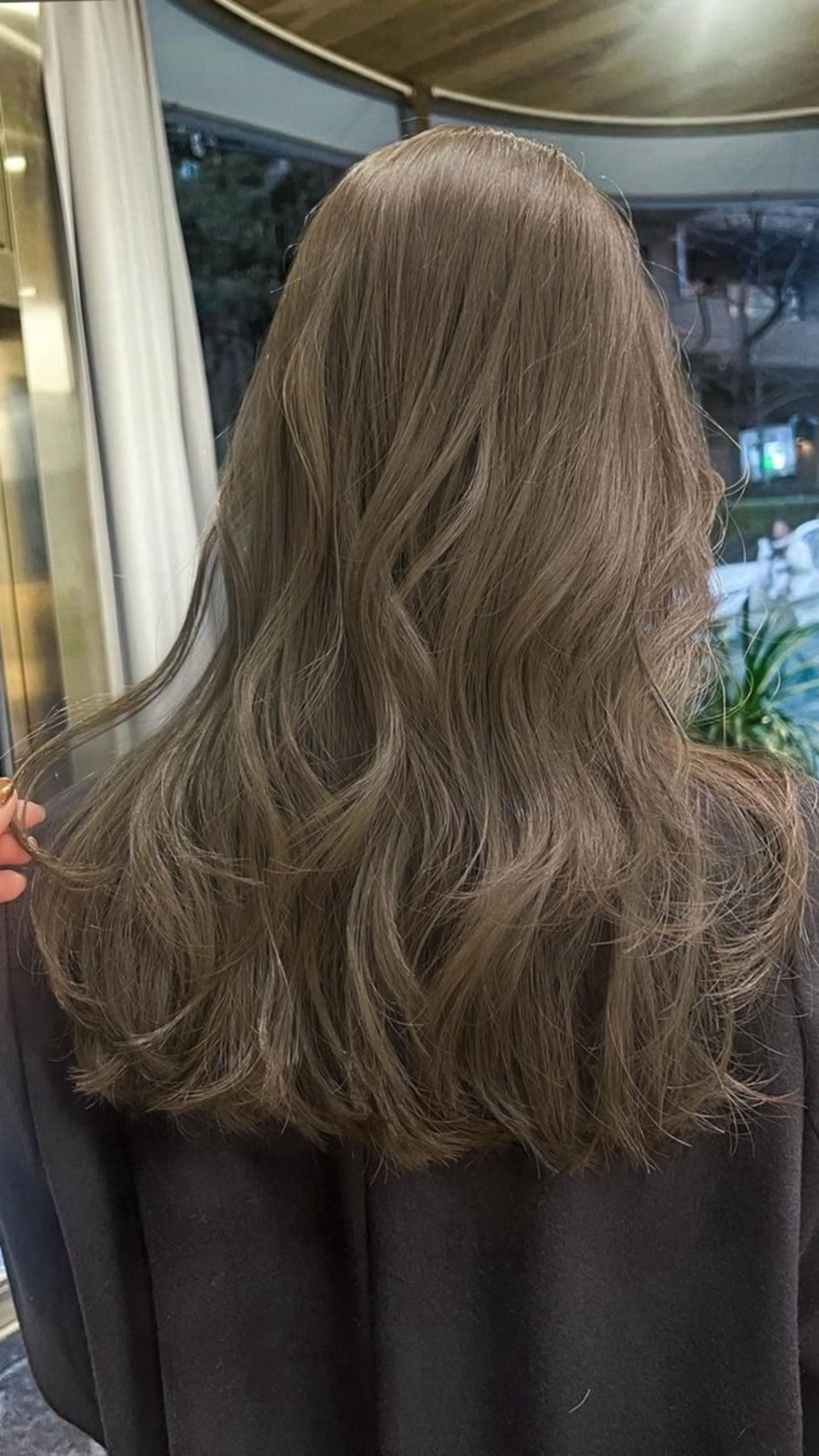 【💫💞ブリーチなしダブルカラー💞💫】ダブルカラー＋カット＋トリートメント/心斎橋／中明度／オリーブベージュの写真