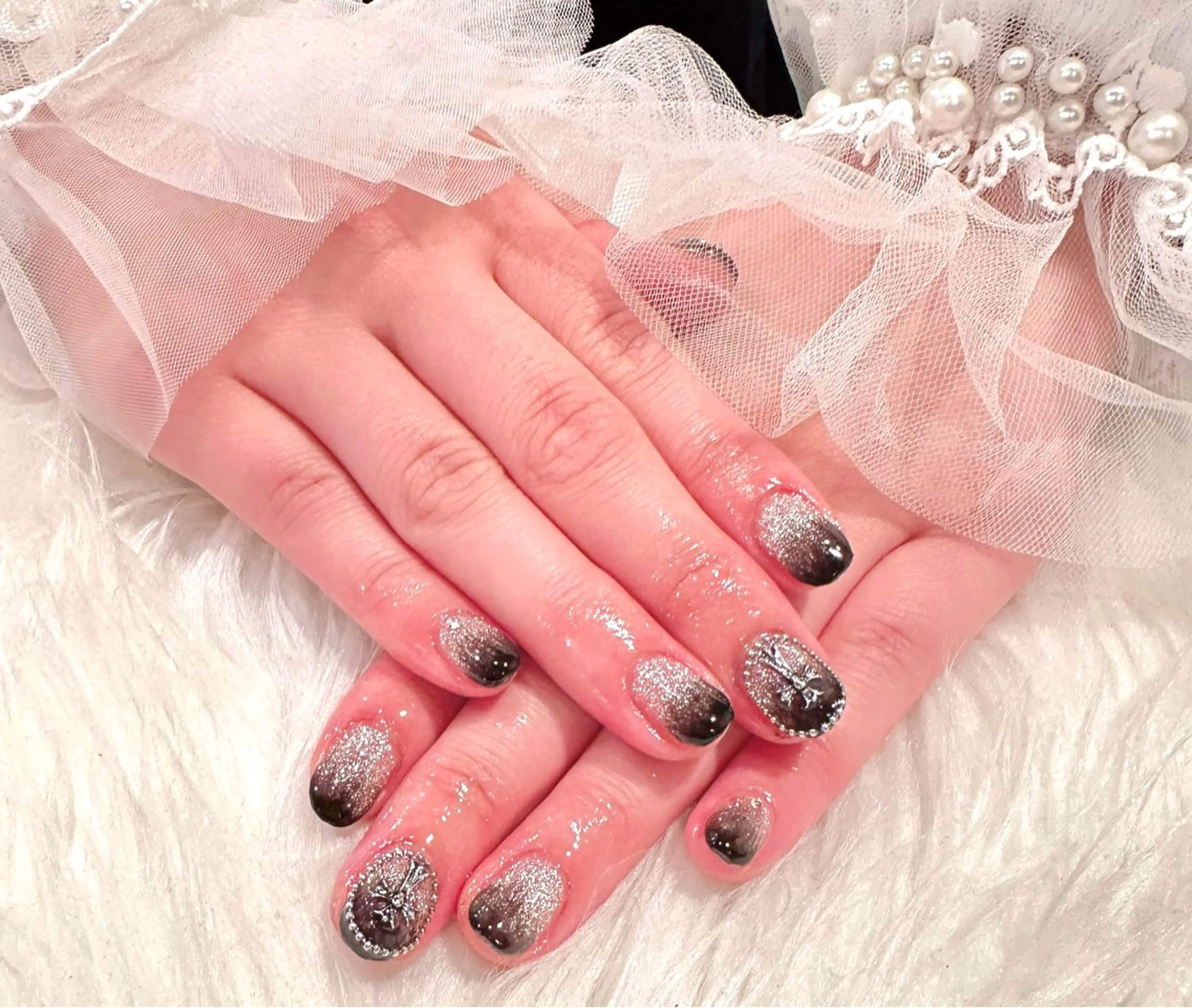 ネイル マグネットネイル 持ち込み ハンドネイル nail untitled🎀のネイルデザイン