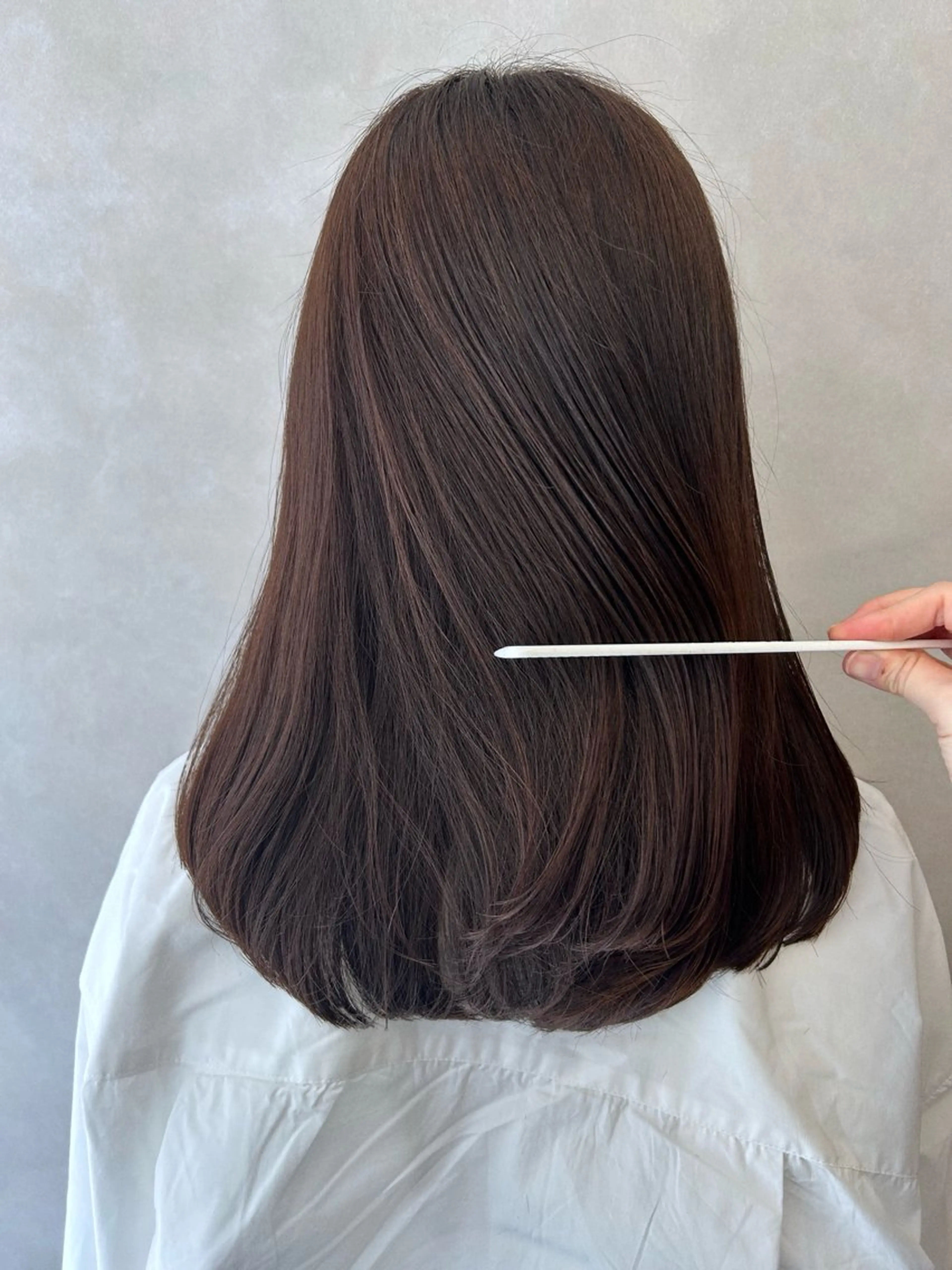 ロング カット ヘアカラー トリートメント 髪質改善Bonheur川西所属・ノンダメージ ✂︎竹村まどかのヘアスタイル