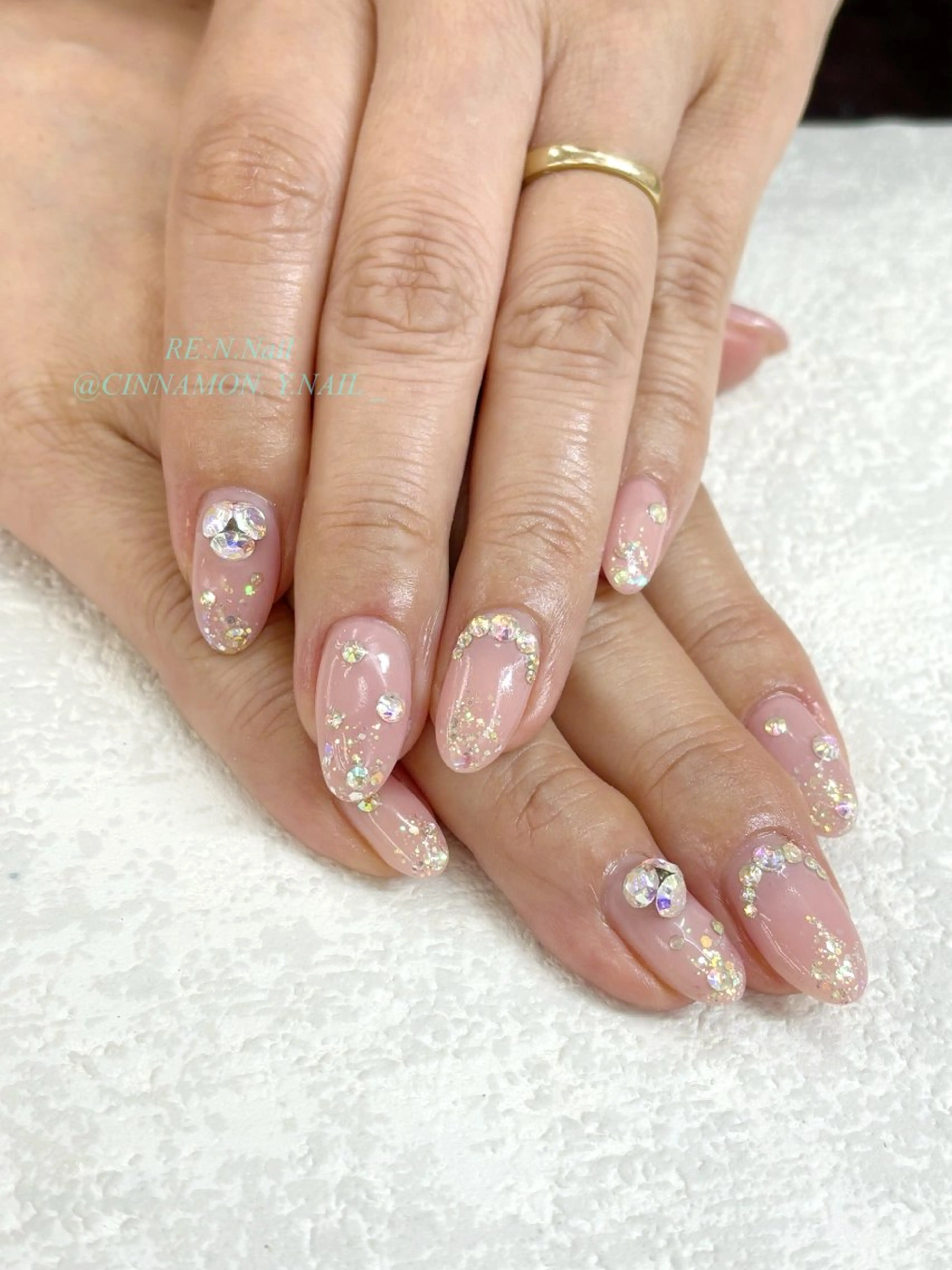 ネイル ハンドネイル Yuna🩵 RE:N.Nailのネイルデザイン