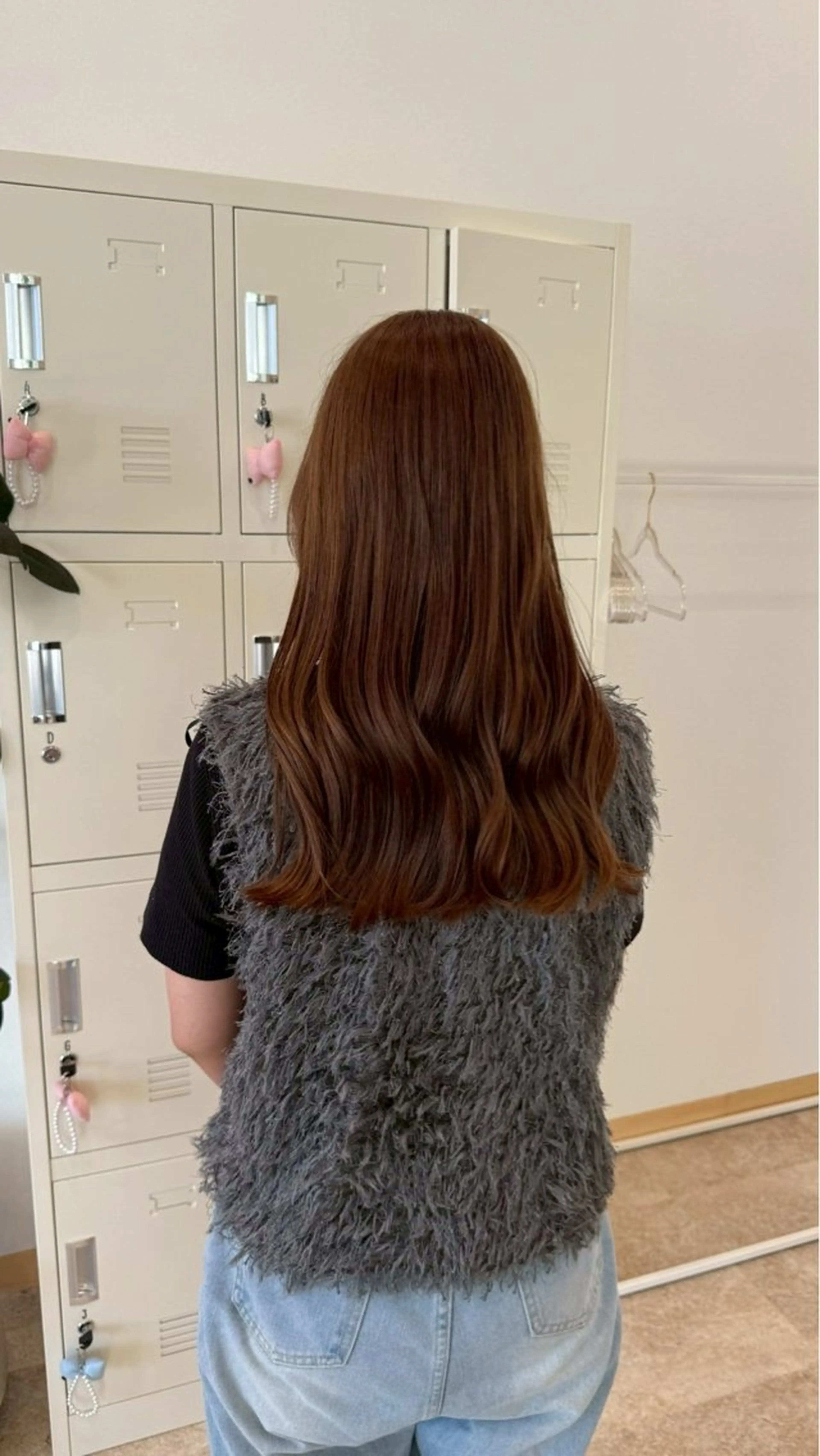 ロング カット ヘアカラー トリートメント ブリーチなし艶カラー /いくののヘアスタイル