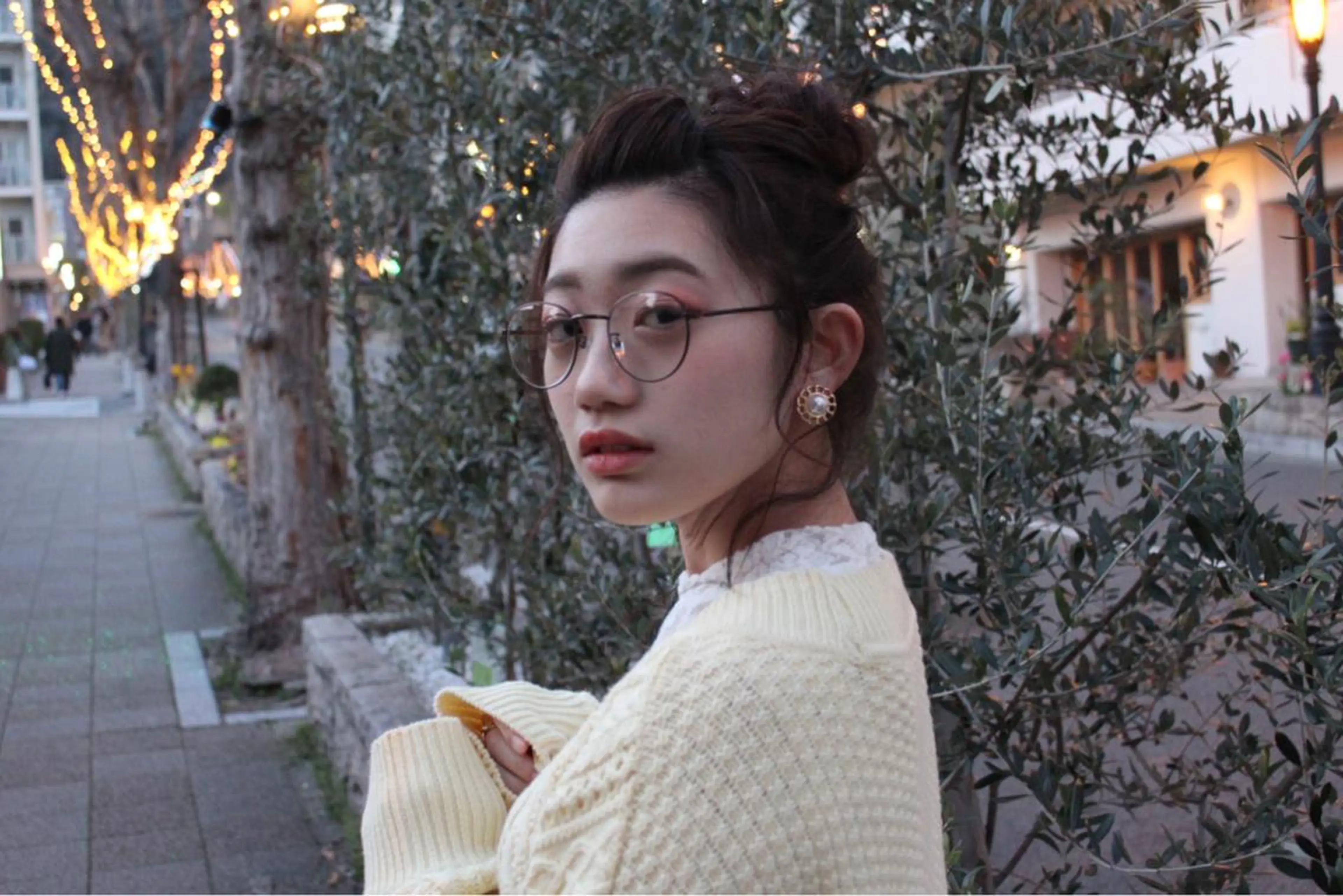 ロング カラー 岡村 玲奈のヘアスタイル