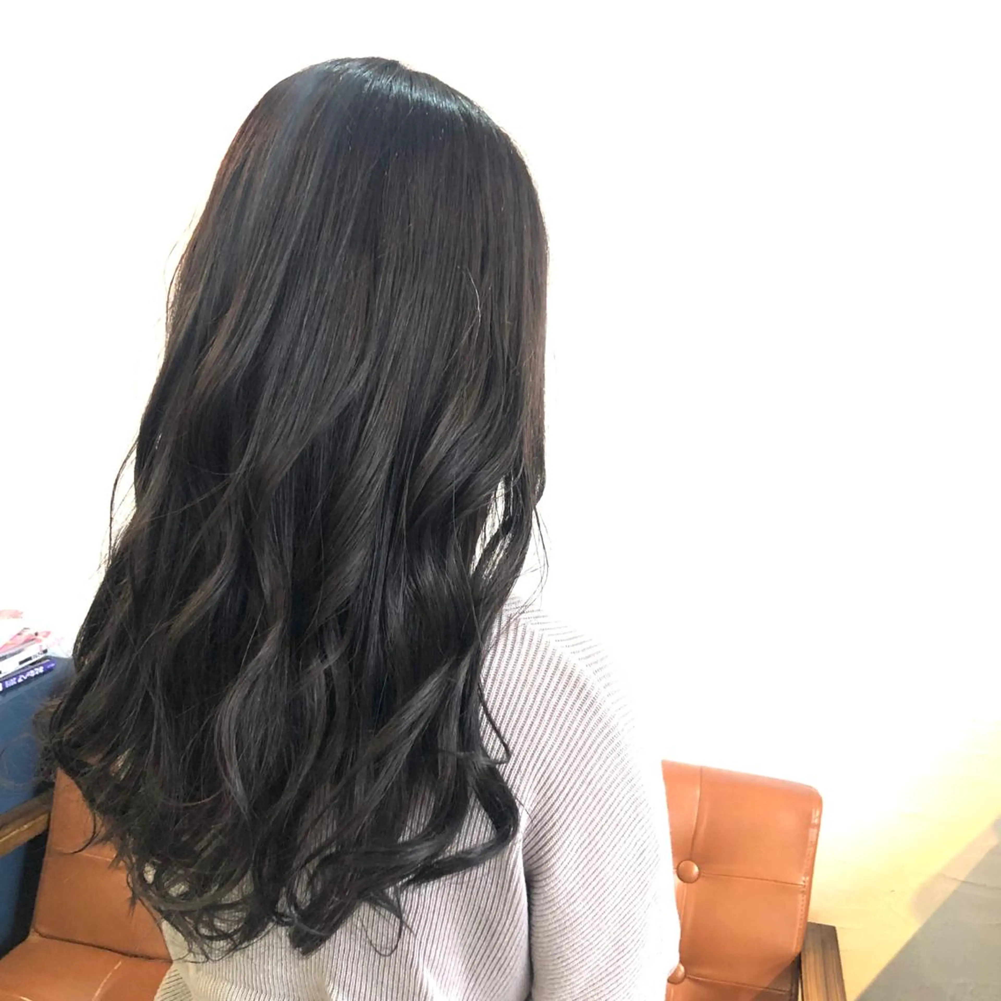 ロング カラー カット パーマ あずまぐち めぐみのヘアスタイル