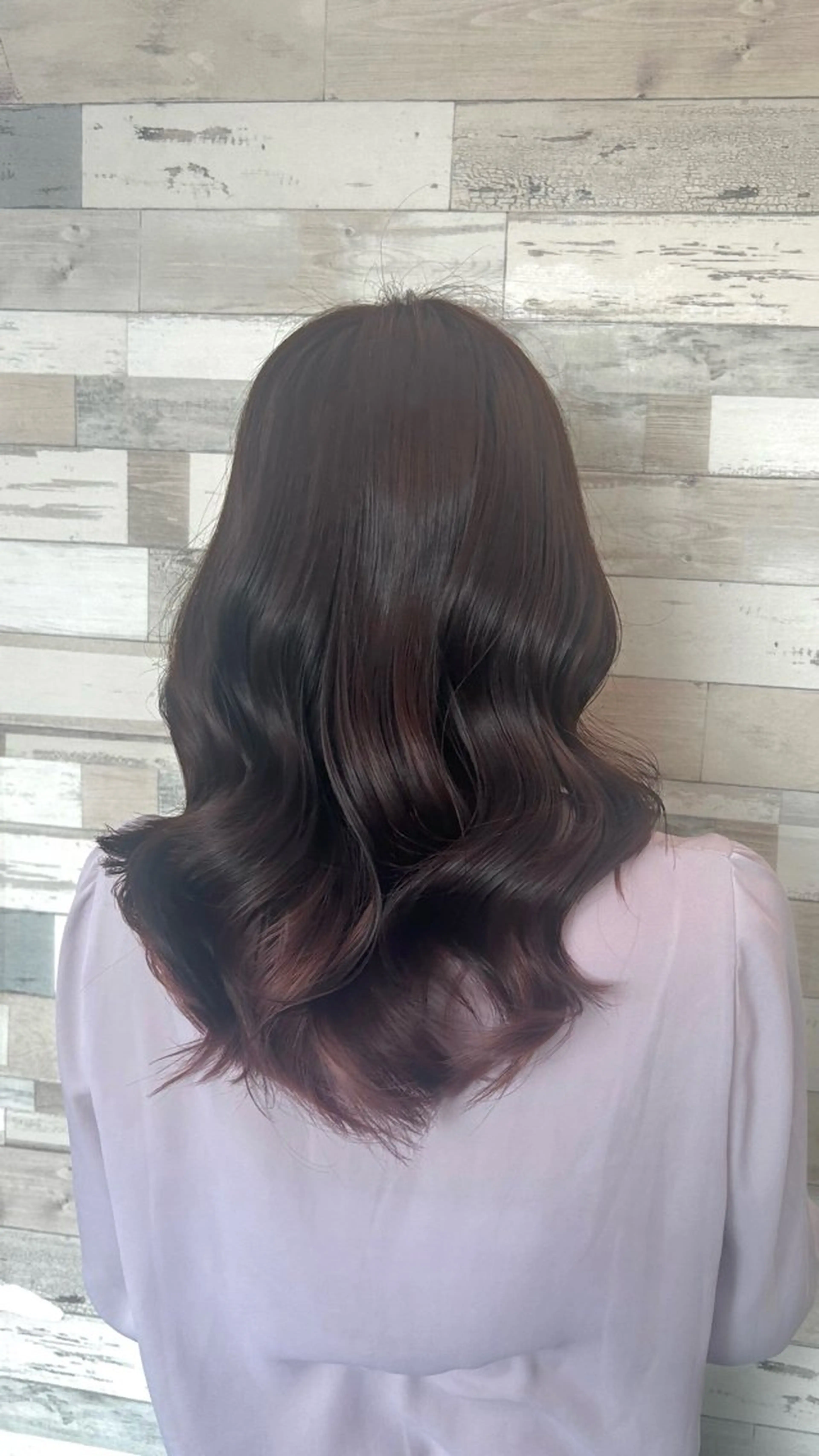 カラー ブラウンカラー カシス ショコラブラウン ヘアカラー ガーリー×韓国🎀 ⟡.·天野結良⟡.·のヘアスタイル