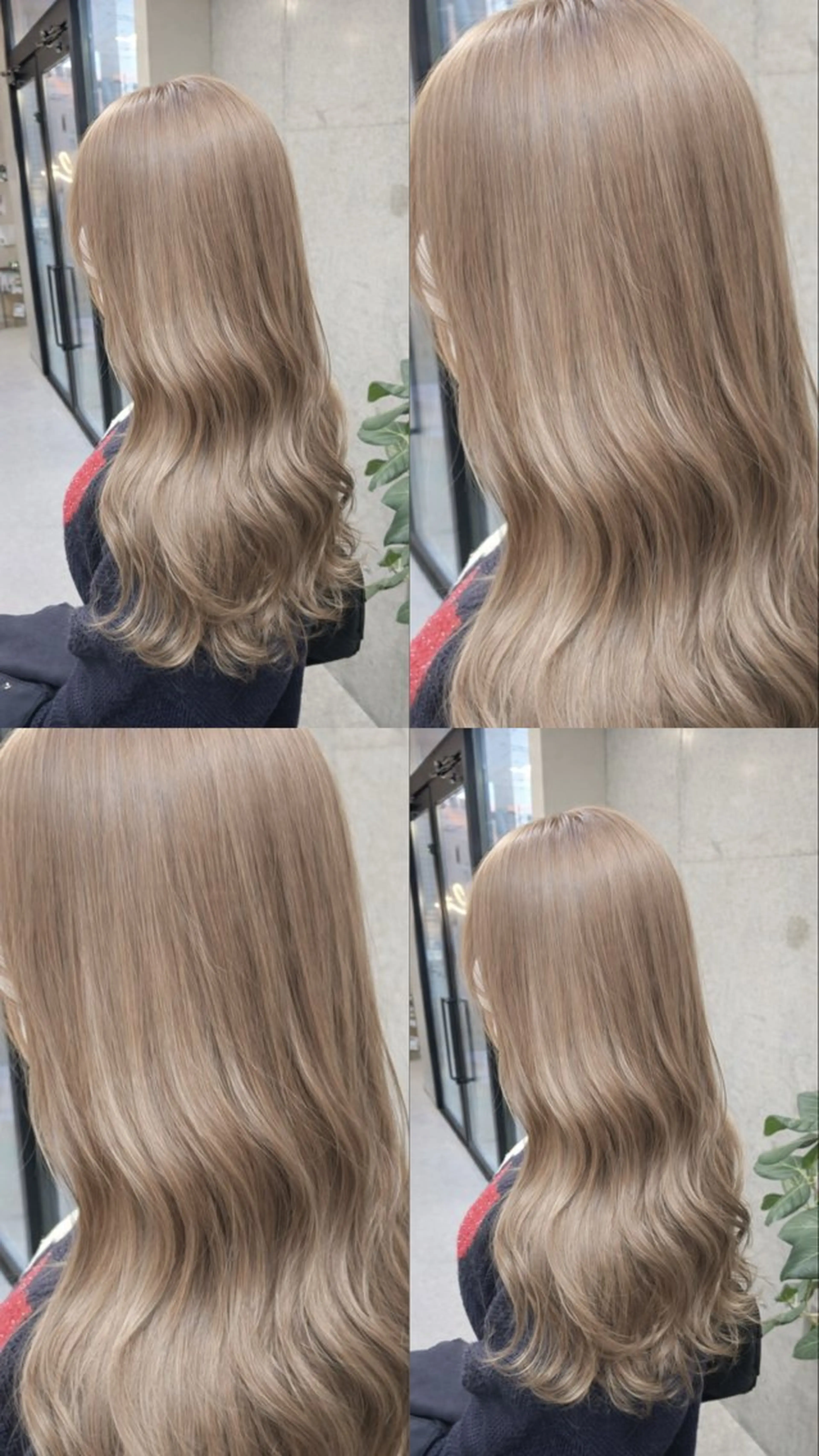 ロング rise/レイヤー／ ダブルカラーのヘアスタイル