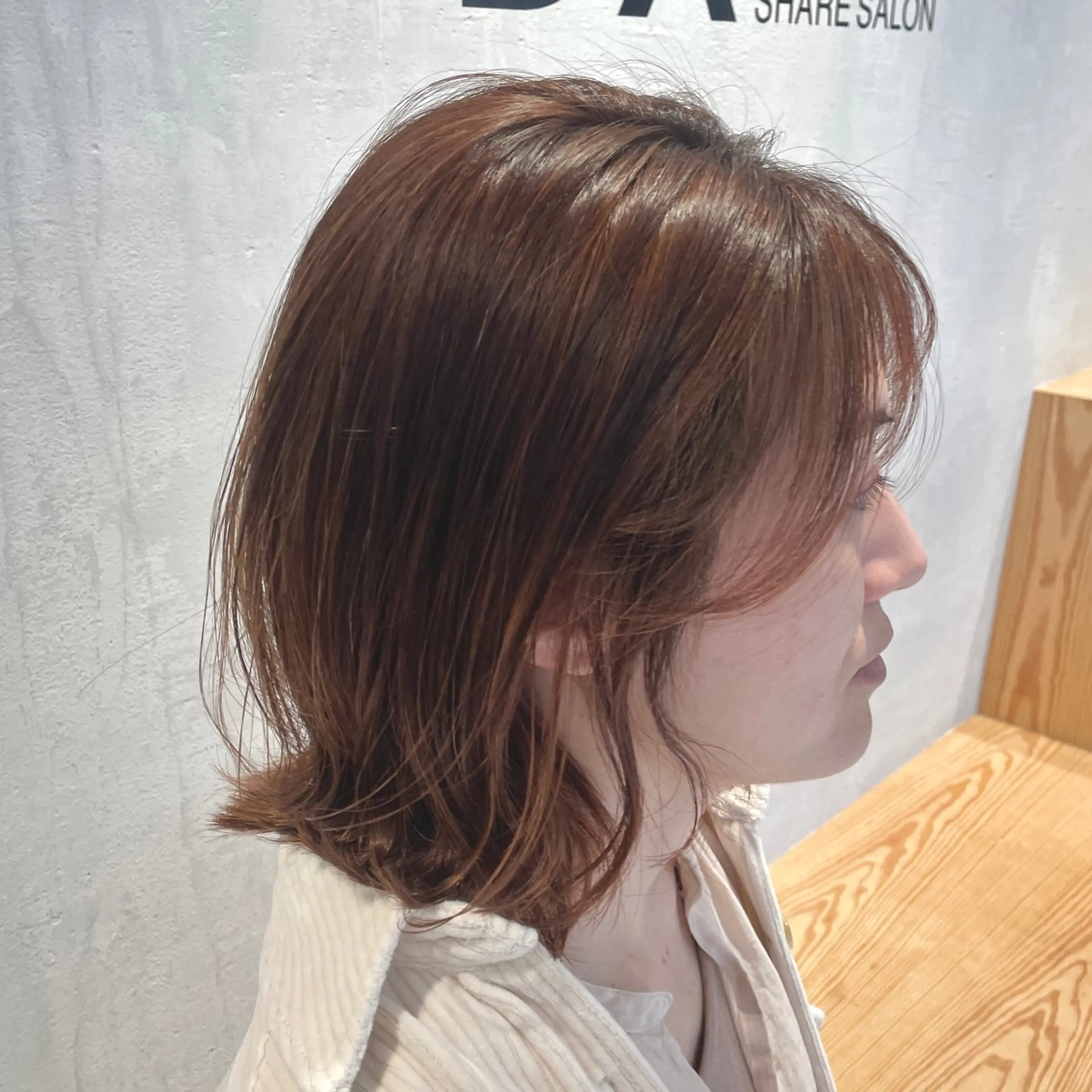 ショート カラー ハイライトカラー ボブ くびれヘア ハイライト 外ハネヘア カット ヘアカラー トリートメント ヘッドスパ DX SHARE SALON所属・matka白髪ぼかし 大人ヘア/KEIKOのヘアスタイル