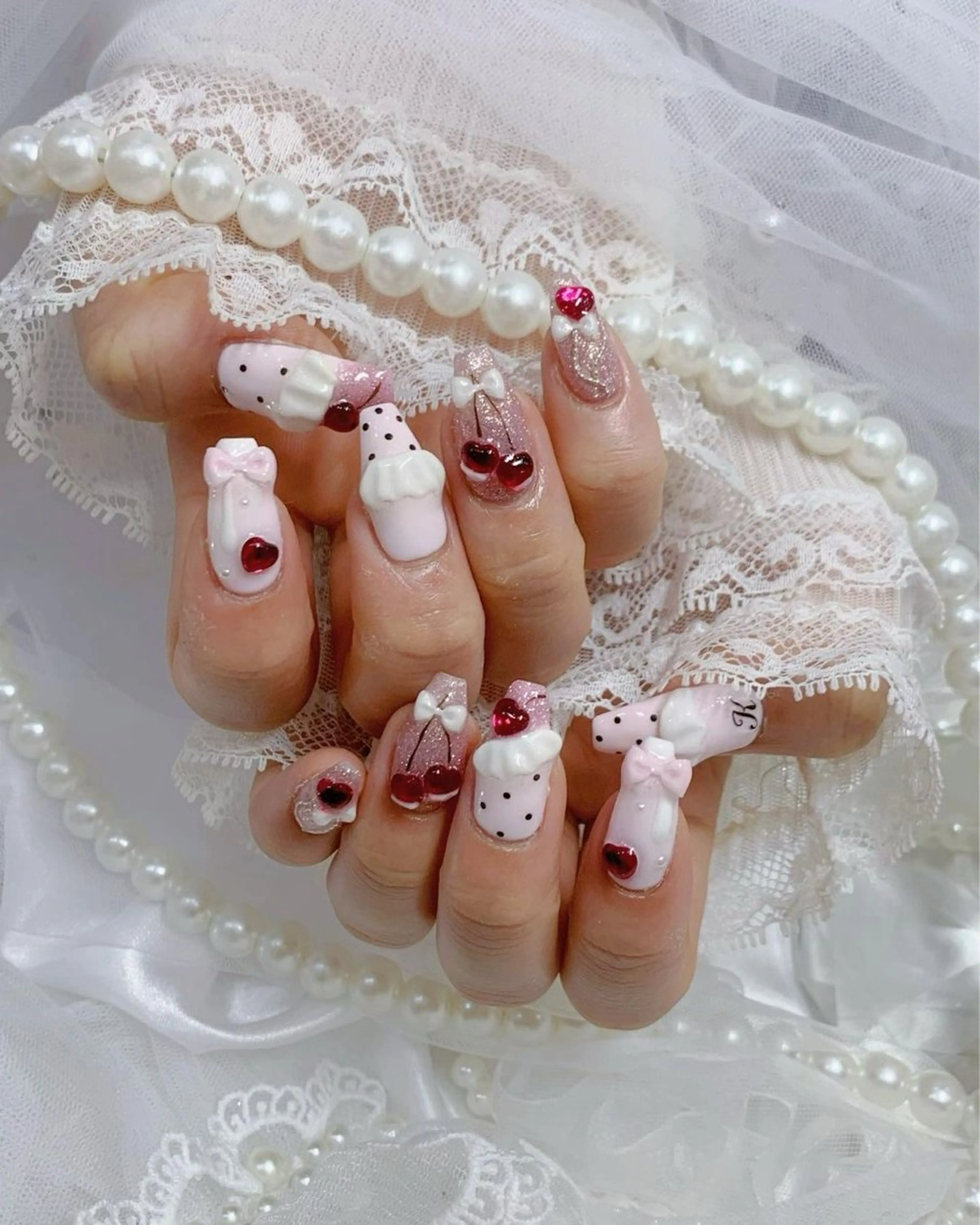 ネイル 長さ出し グラデーション キラキラネイル マグネットネイル ニュアンスネイル ハンドネイル Lee Nails チップ長さだし専門店のネイルデザイン